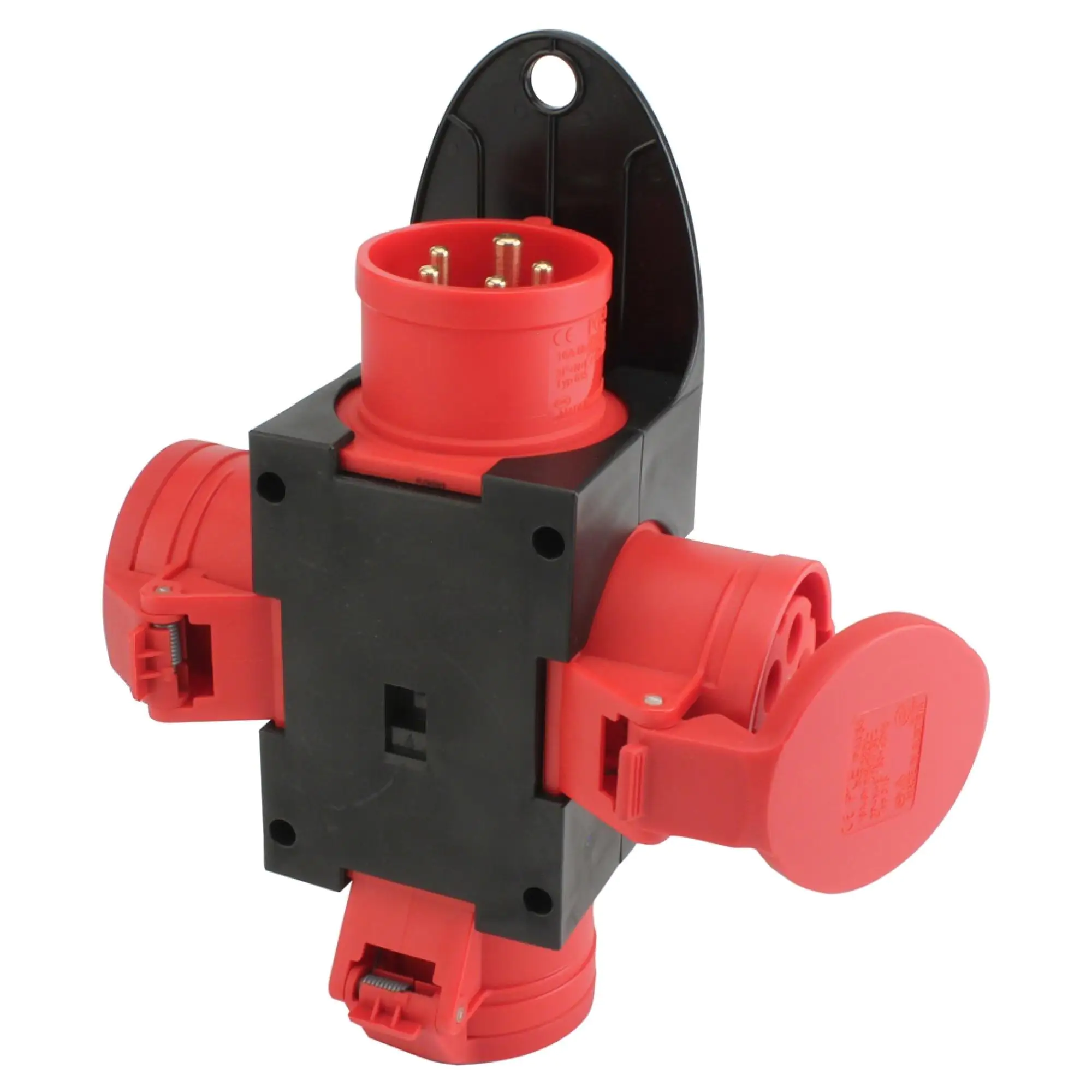 PCE CEE-Energiewürfel 3xCEE-Dose m Hängel rot PCE CEE-Energiewürfel 3xCEE-Dose m Hängel rot