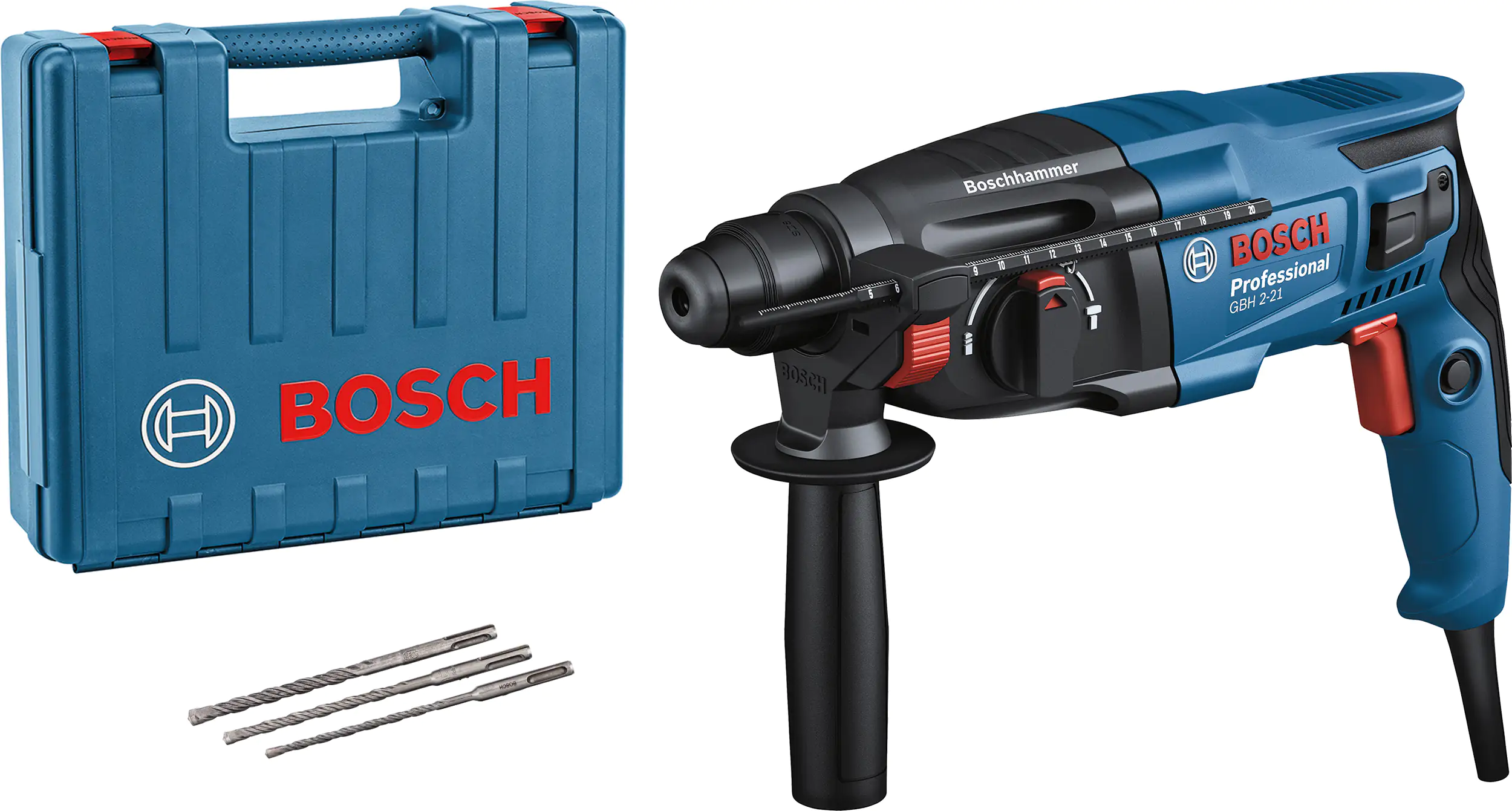 4059952569642 Bosch Professional Bohrhammer GBH 2-21 720 W mit Koffer