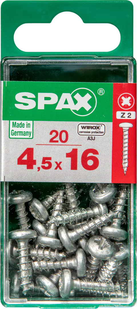 Spax Universalschrauben 4.5 x 16 mm TX 20 - 20 Stk.