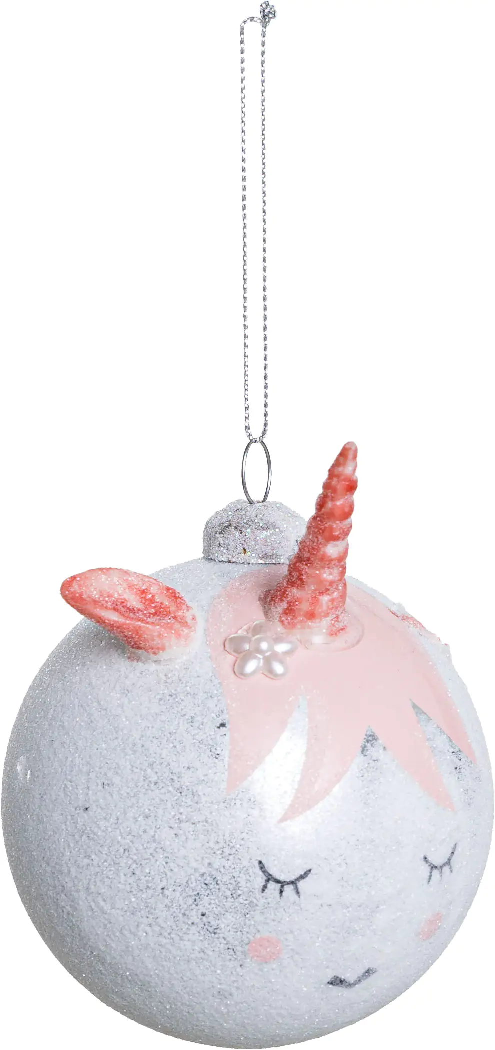 Kaemingk Glaskugel Einhorn Ø 8 cm