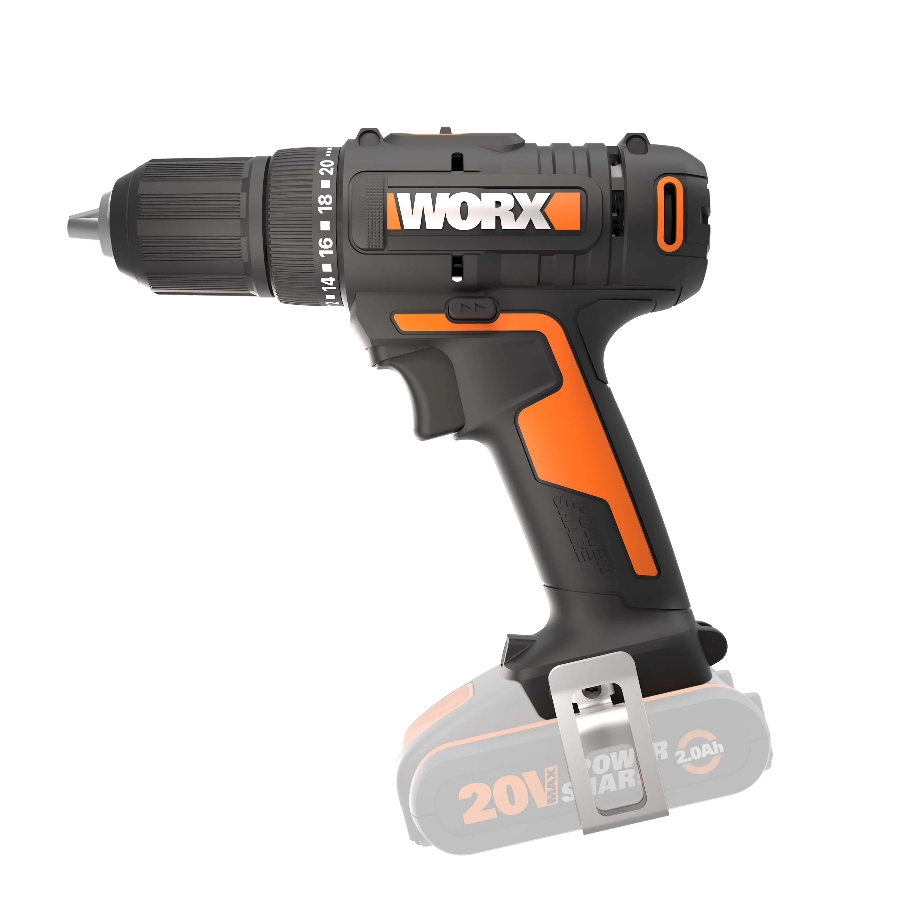 Worx Akku-Bohrschrauber WX108.9 20 V Solo