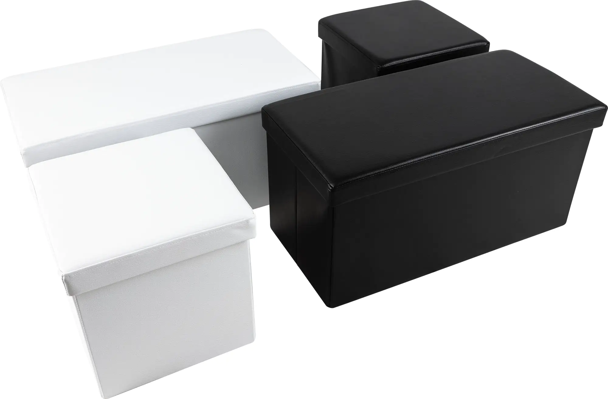 TrendLine Sitzbank weiß 76 x 38 x 38 cm (L x B x H)