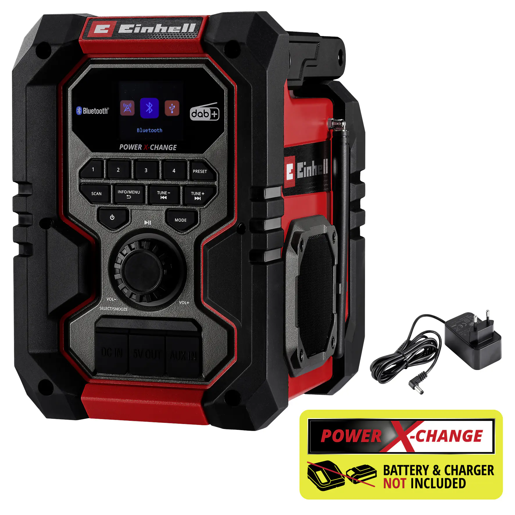 Einhell Expert Akku-Radio TE-CR 18 Li DAB+/FM/BT Solo Einhell Expert Akku-Radio TE-CR 18 Li DAB+/FM/BT Solo