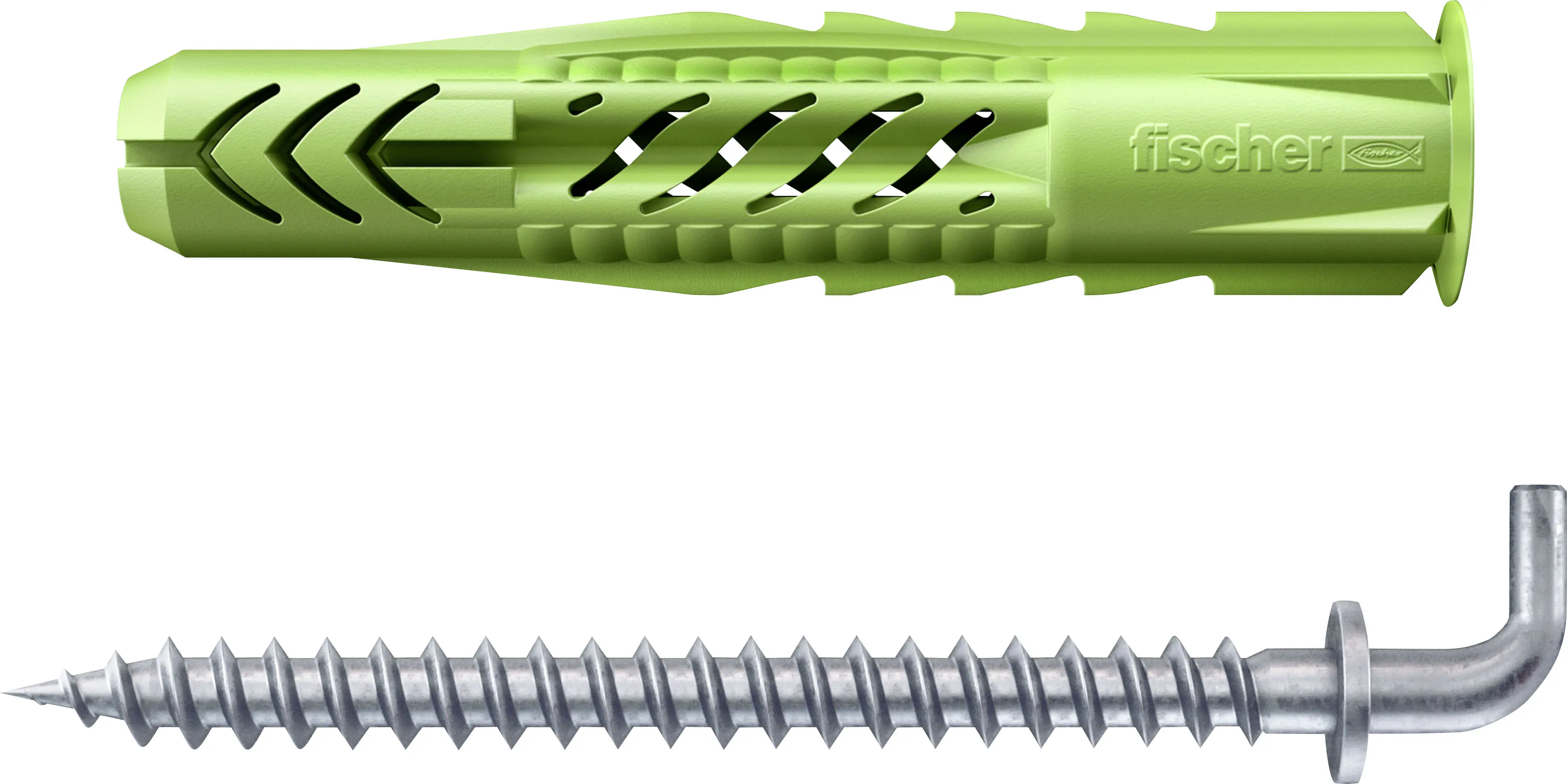 Fischer Universaldübel UX Green R WH 8 x 50 mm mit Rand & Winkelhaken- 4 Stück