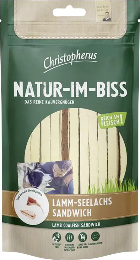 4005784030324 Christopherus Natur-Im-Biss Lamm-Seelachs Sandwich 70 g