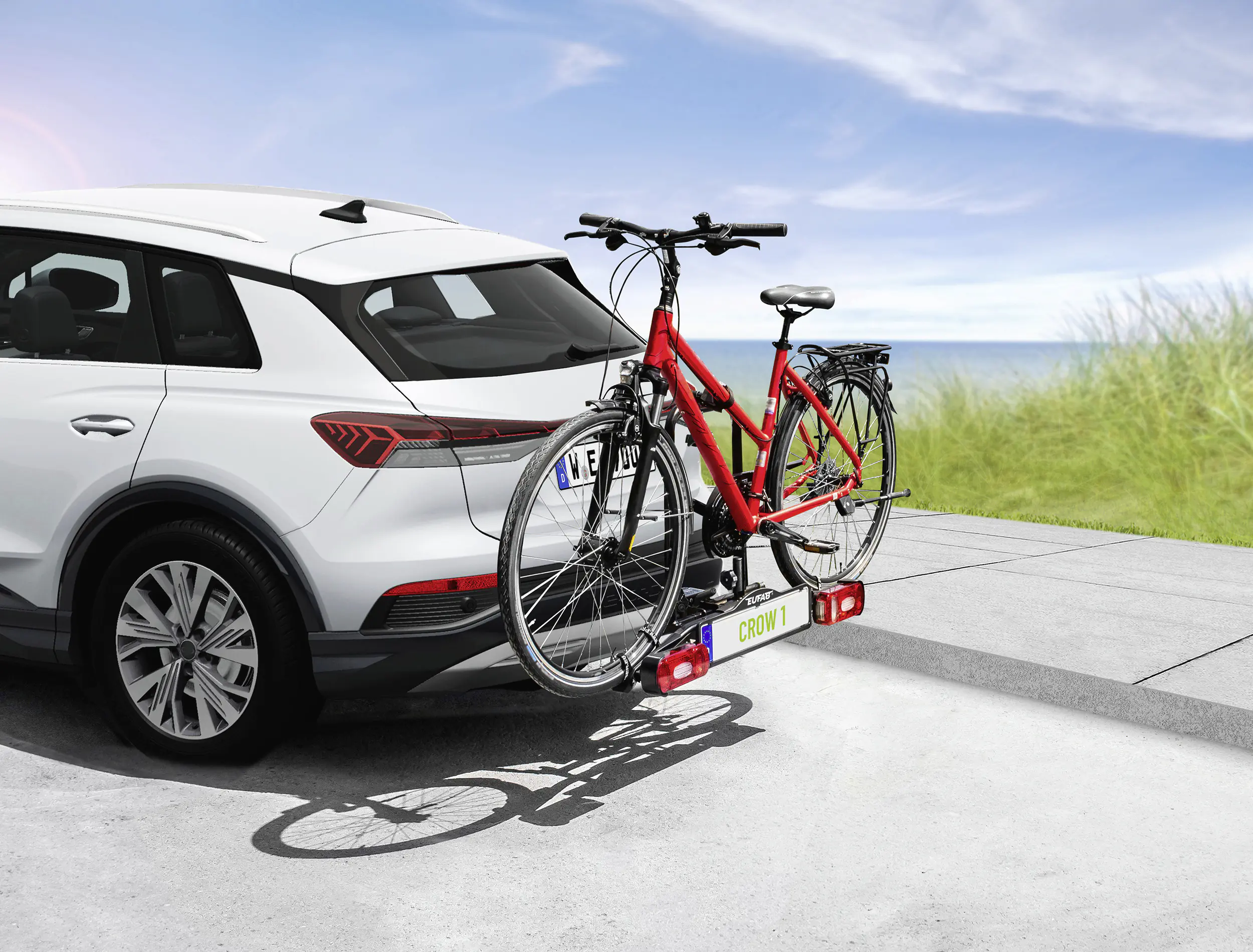 EUFAB Fahrradträger CROW1 für 1 Fahrrad komplett vormontiert EUFAB Fahrradträger CROW1 für 1 Fahrrad komplett vormontiert