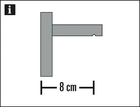 Gardinia Wandträger Luxor Stahl-gebürstet