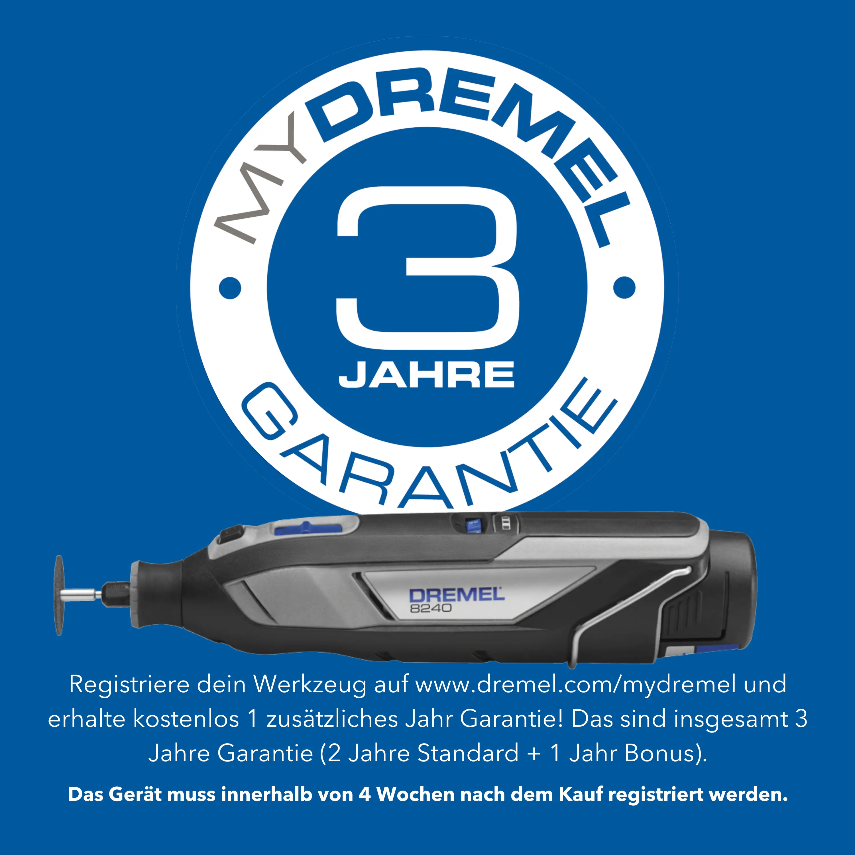 Dremel Akku-Multifunktionswerkzeug 8240-5/65 Platinum+ 12V mit Aufbewahrungskoffer