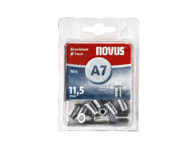 Novus Nietmutter Typ A7/11,5 Ø 7 mm Aluminium 10 Stück