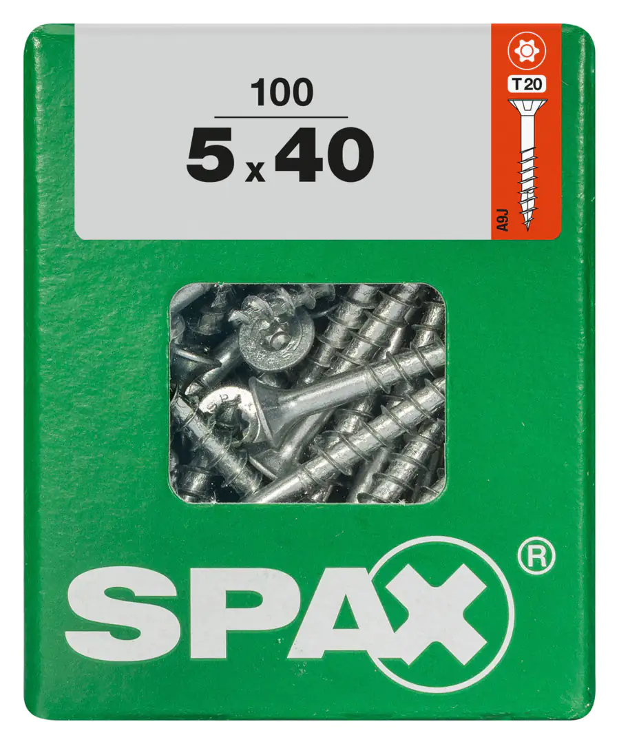 Spax Universalschrauben 5.0 x 40 mm TX 20 - 100 Stk. Spax Universalschrauben 5.0 x 40 mm TX 20 - 100 Stk.