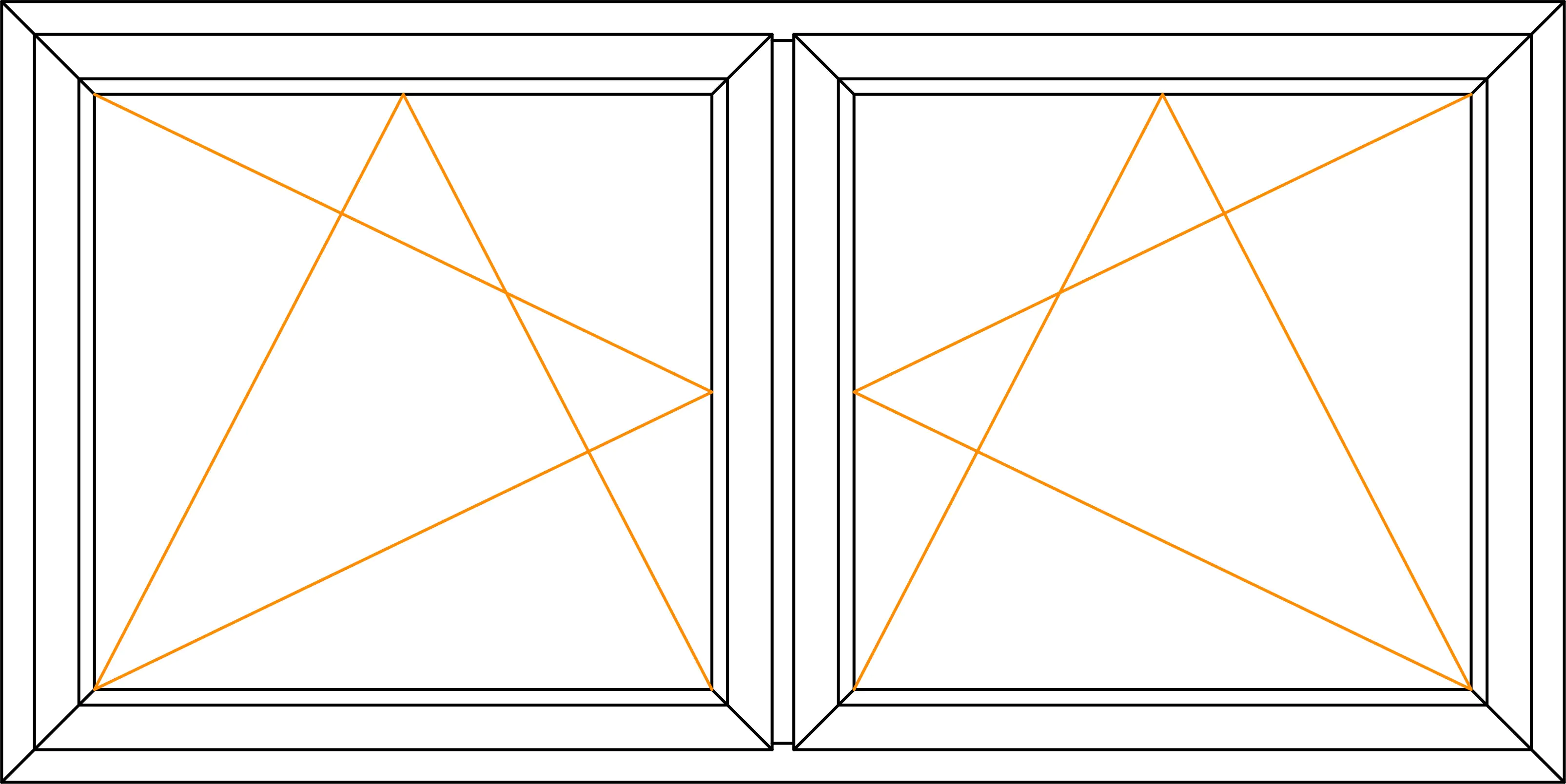 Meeth Kunststofffenster 160 x 120 cm 2-flg. Dreh-Kipp/Dreh-Kipp weiß
