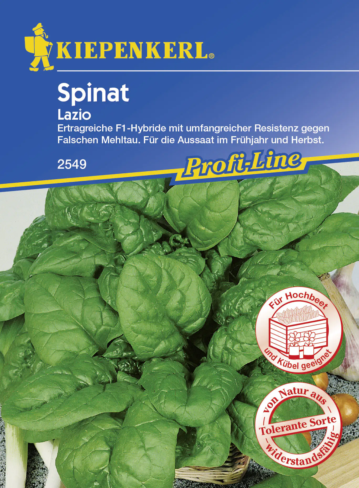 Kiepenkerl Spinat Lazio Spinacia oleracea, Inhalt: ca. 6 lfd. Meter