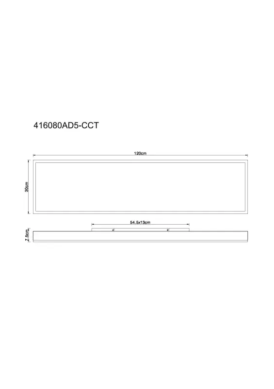 Globo Deckenleuchte Doro 120 x 30 cm L x B silber CCT
