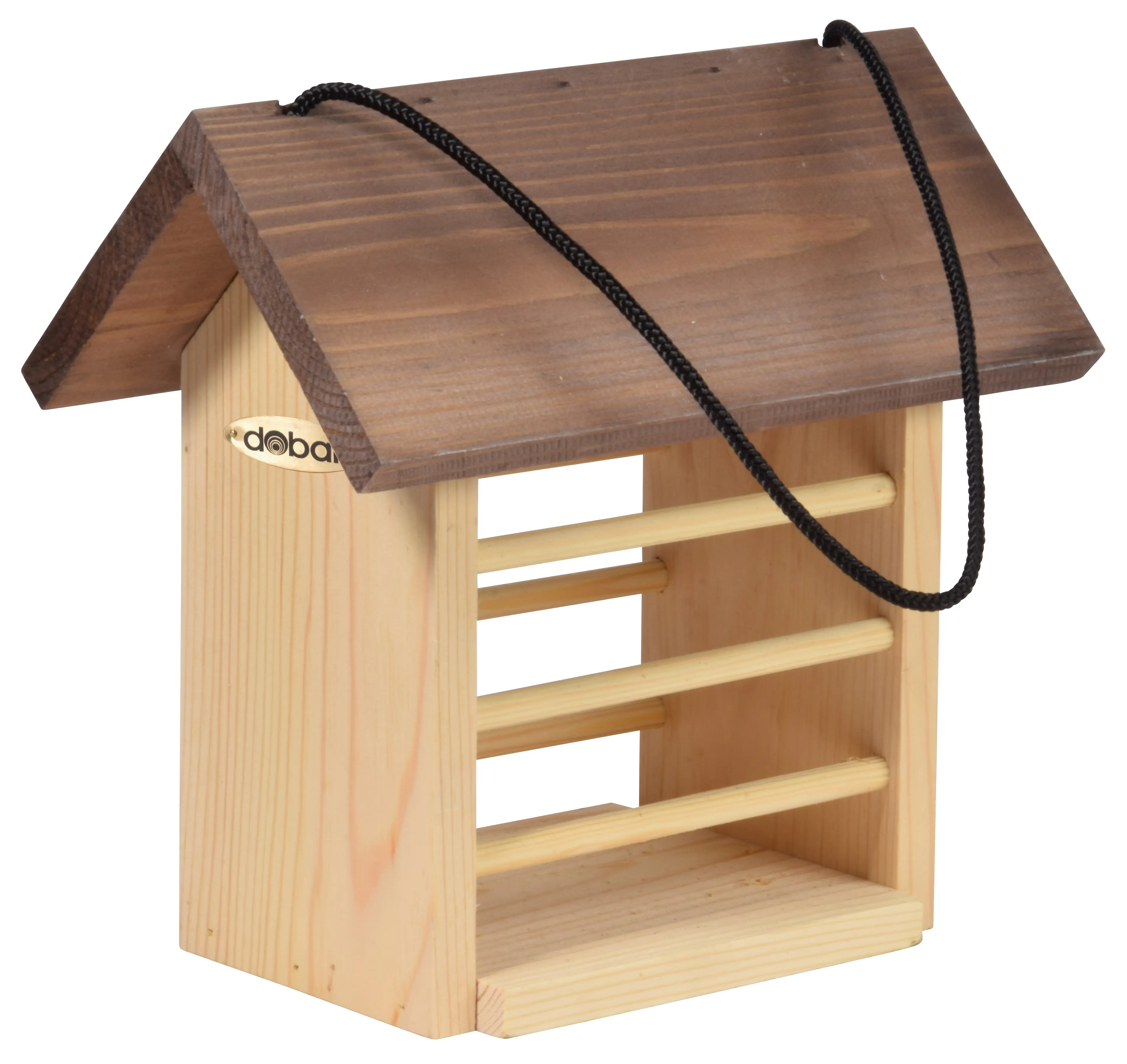 Dobar Vogelfutterhaus für Meisenknödel 22 x 14 x 21 cm braun Dobar Vogelfutterhaus für Meisenknödel 22 x 14 x 21 cm braun