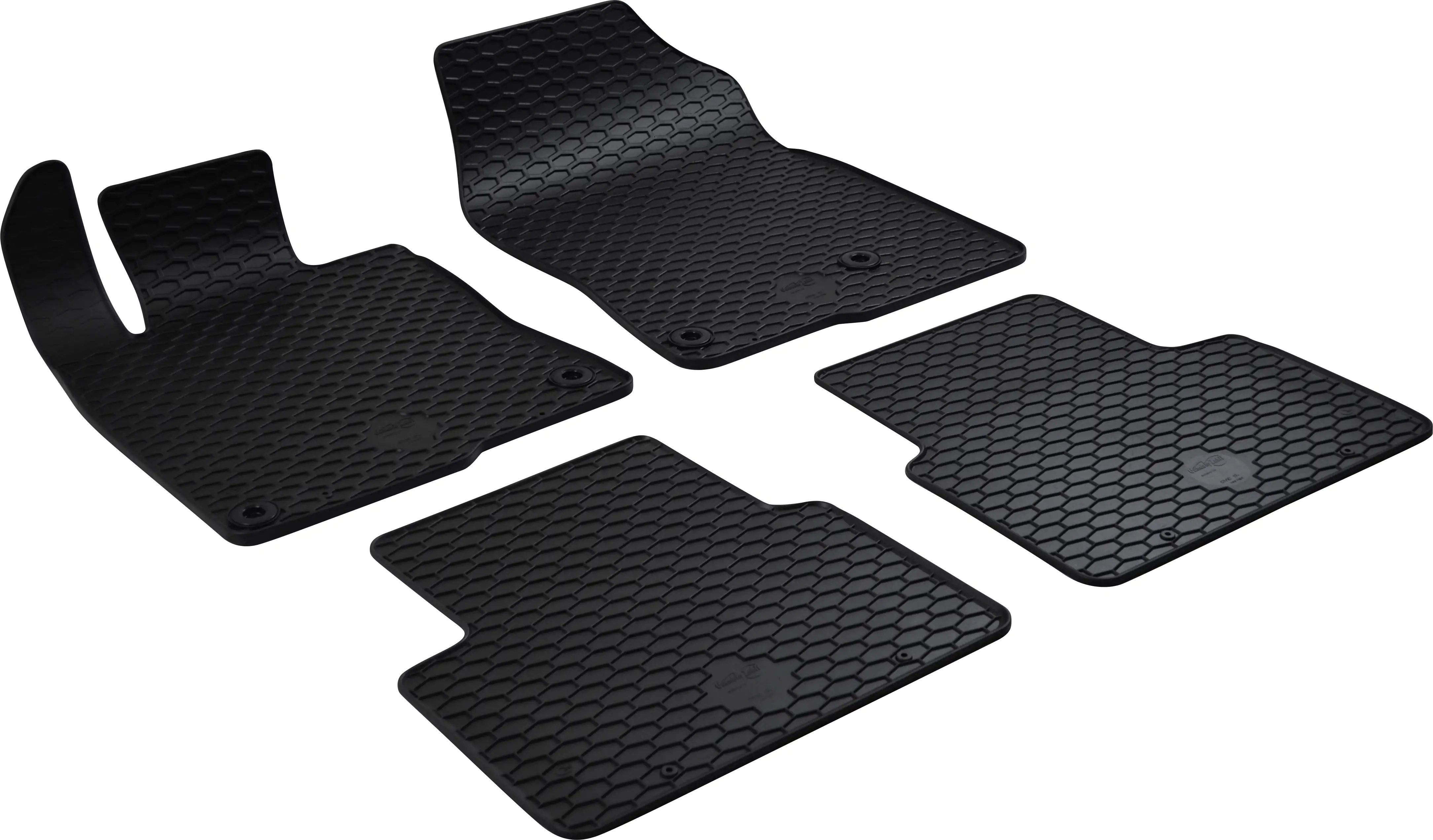 Walser Passform Fußmatten Gummi RubberLine für Honda Civic X (FC/FK) 09/2016-Heute 4-teilig