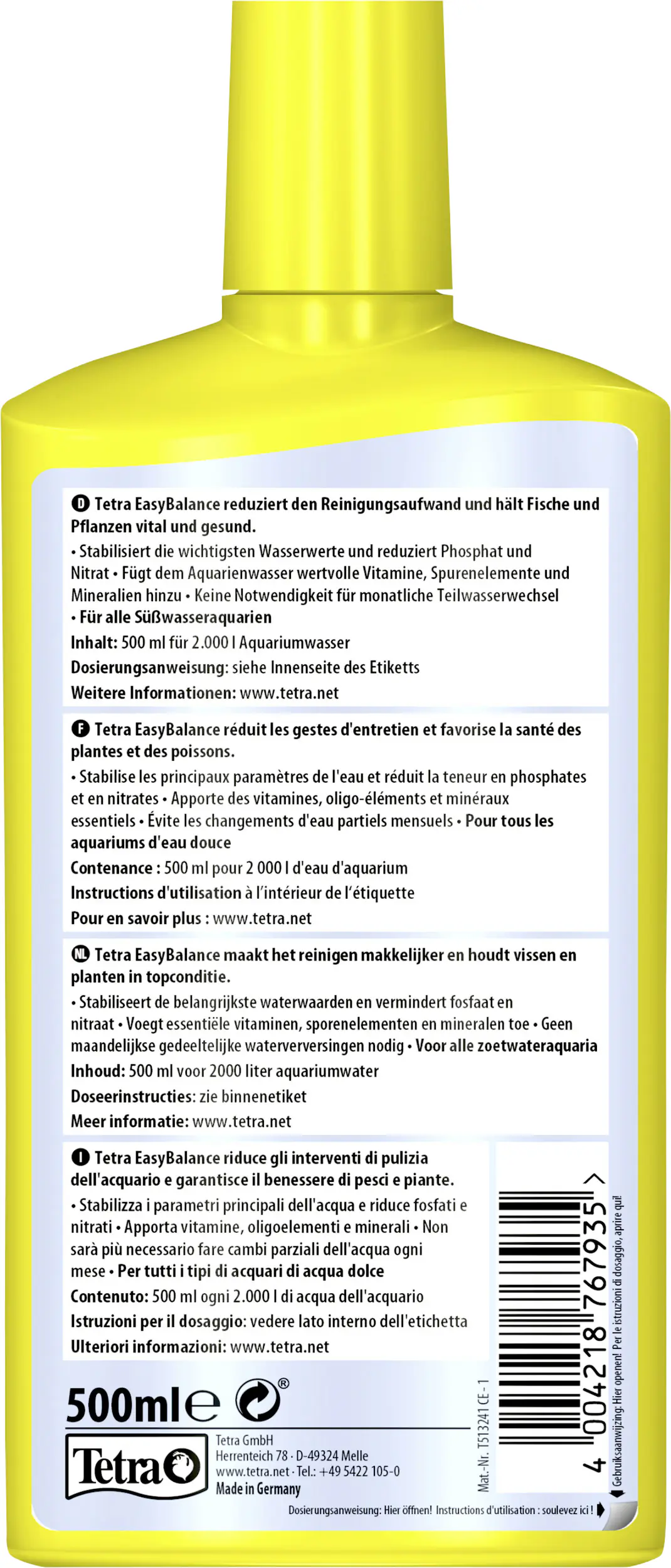 Tetra Wasseraufbereitung EasyBalance 500 ml