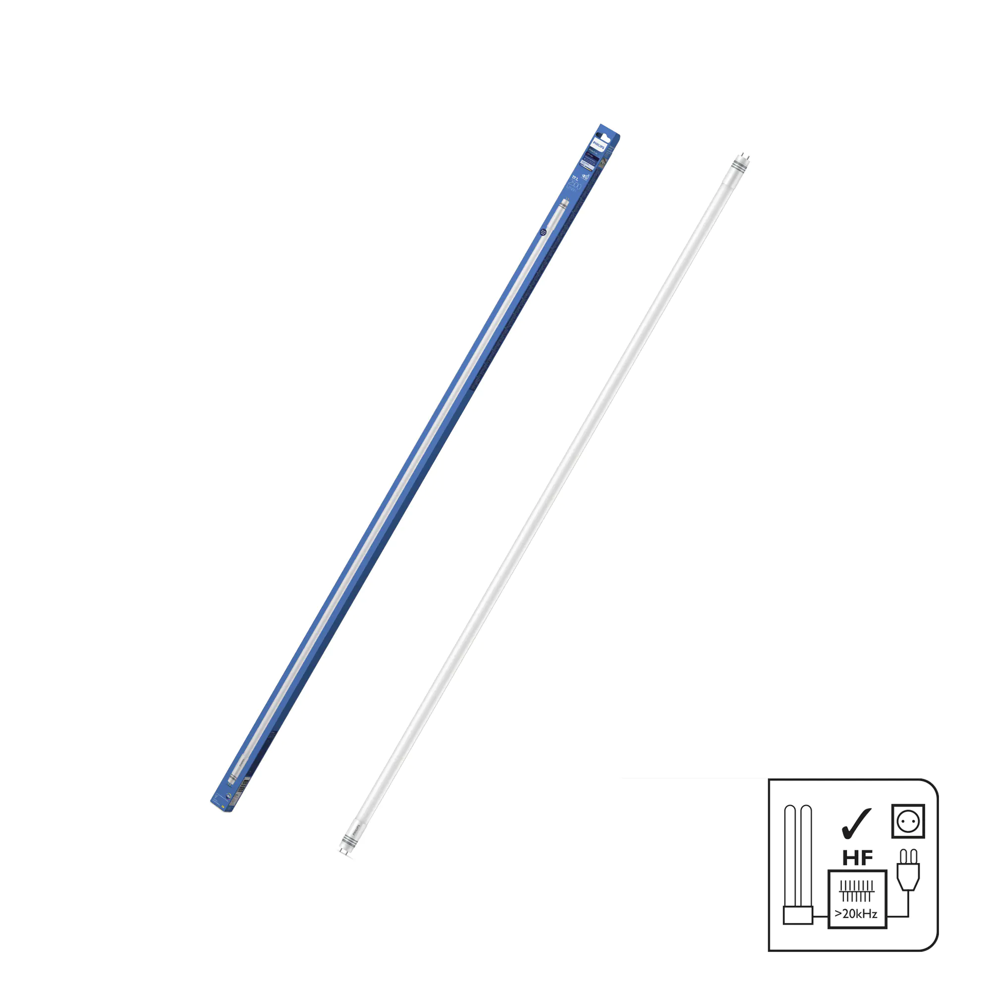 Philips LED-Leuchtmittel Stabform T5 Röhre 17,1W G5 neutralweiß matt