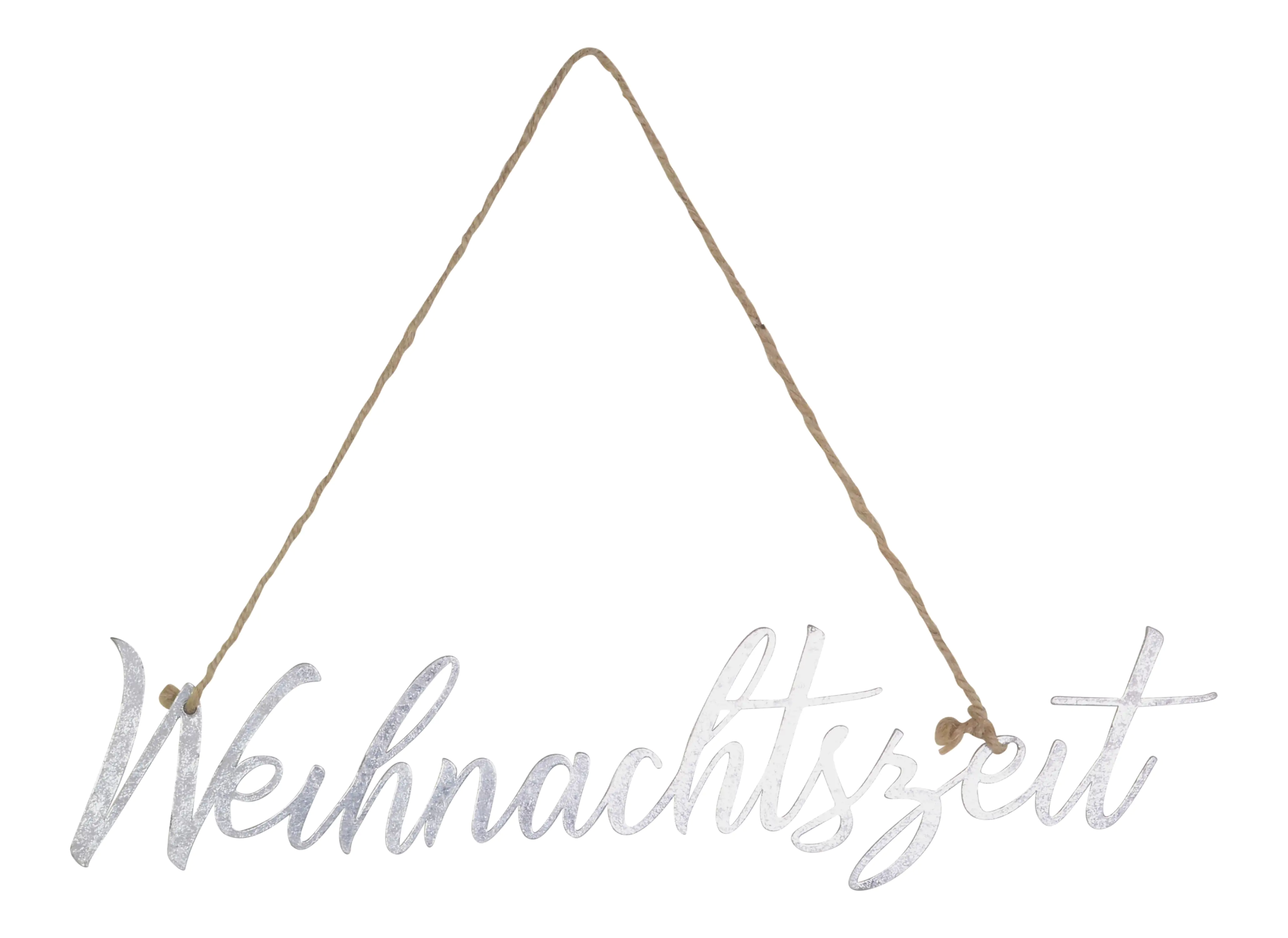 4004942125742 Riffelmacher Schriftzug Weihnachtszeit aus Metall silber 35 x 0,1 x 10 cm