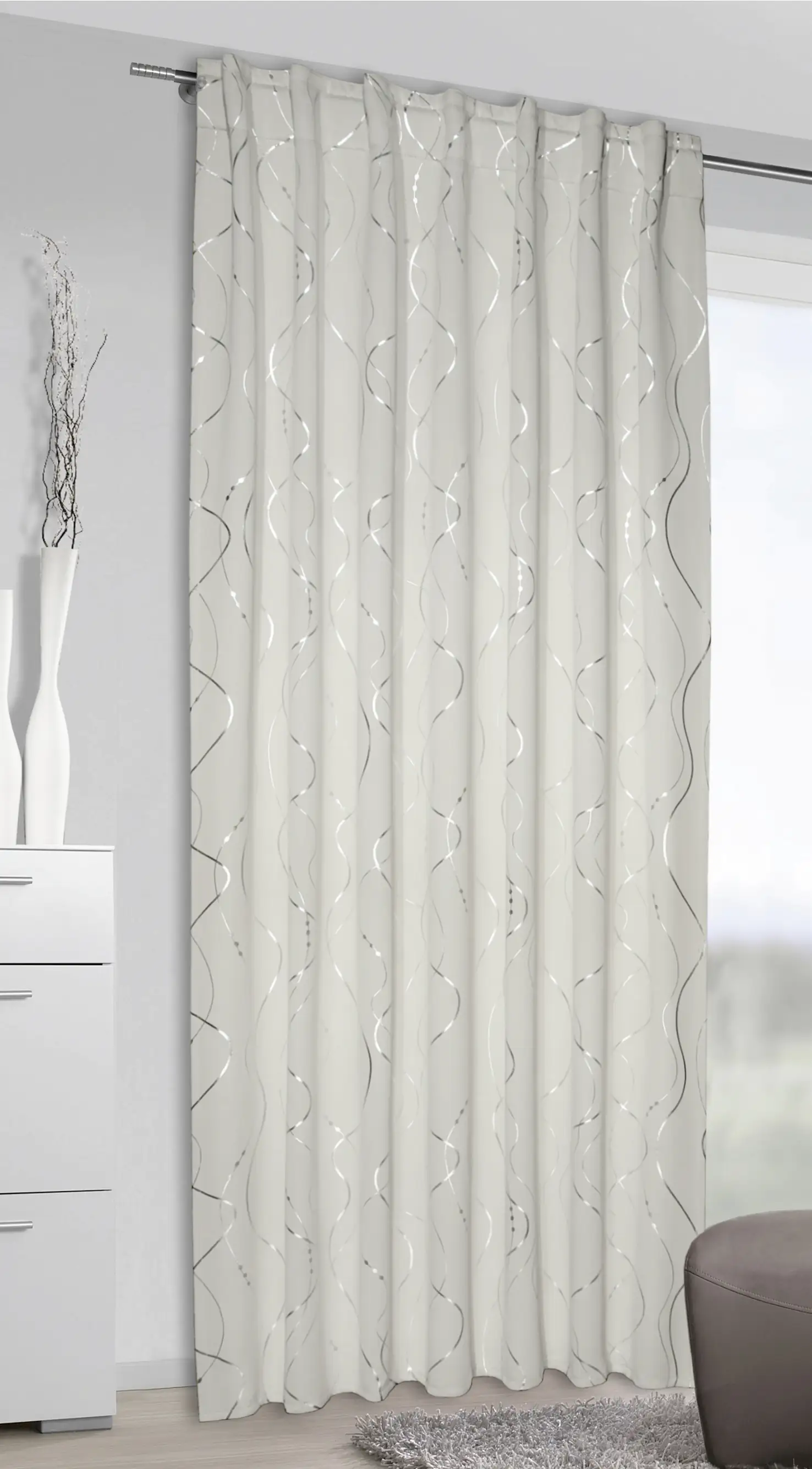 Neusser Collection Schlaufenschal verdeckte Schlaufen offwhite 135x245 cm