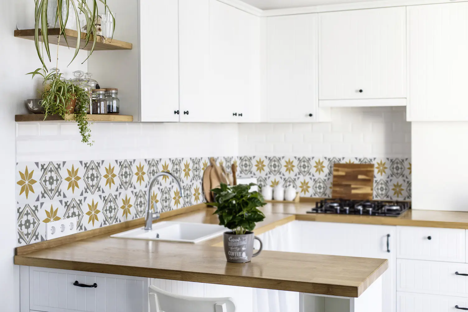 D-c-fix Wandfliesen selbstklebend Alia gold 6er Set 15 x 15 cm