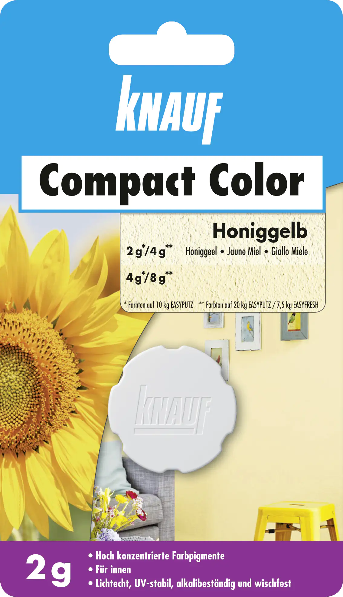Knauf Farbpigment Compact Color 2 g honiggelb Knauf Farbpigment Compact Color 2 g honiggelb