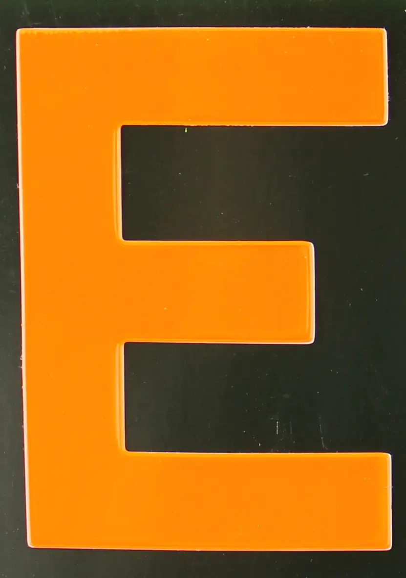 4004947548447 Conacord Reflektierender Klebebuchstabe E orange "E"