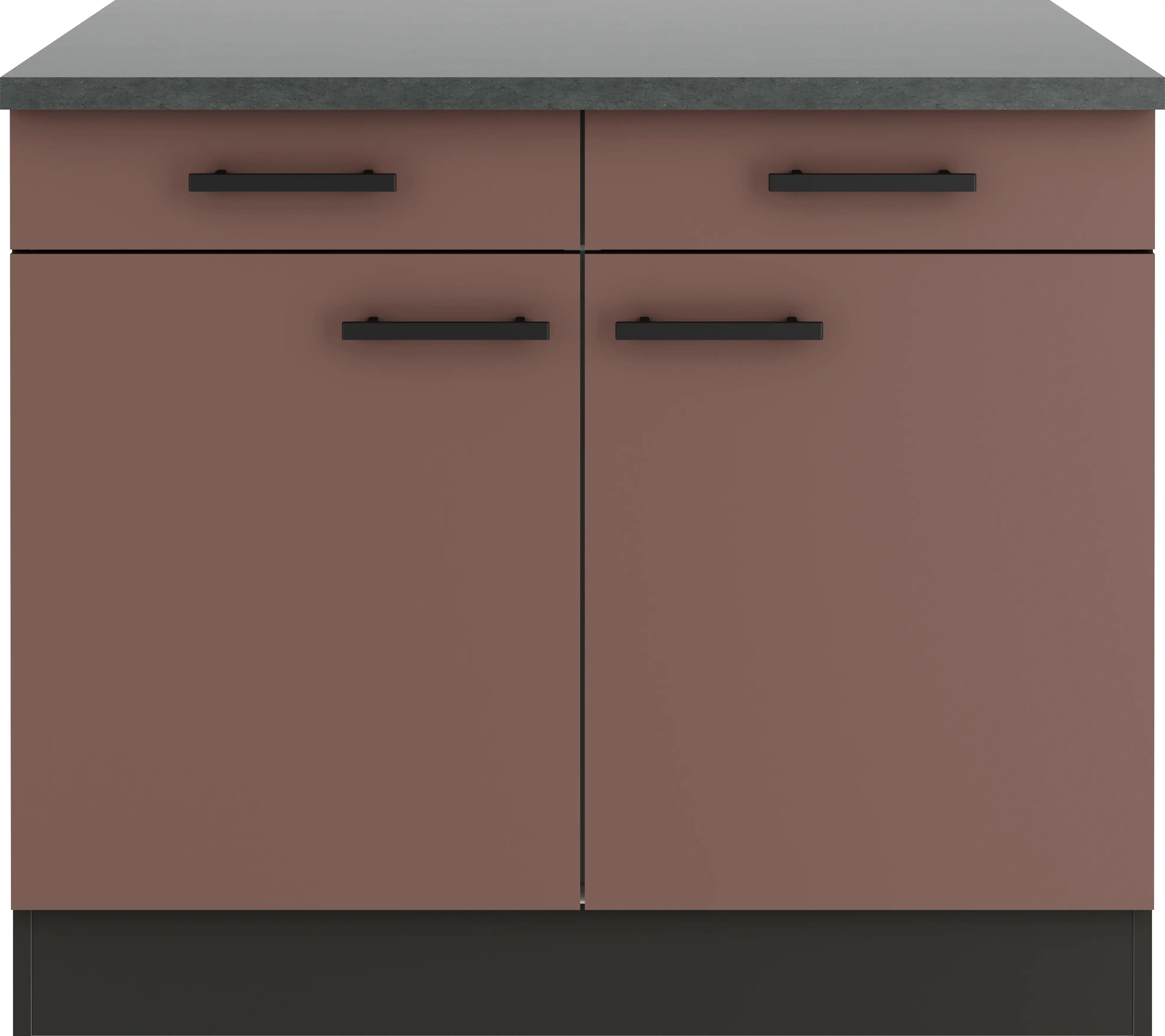 Optifit Unterschrank Nizza 407 rostrot/anthrazit matt 100 cm