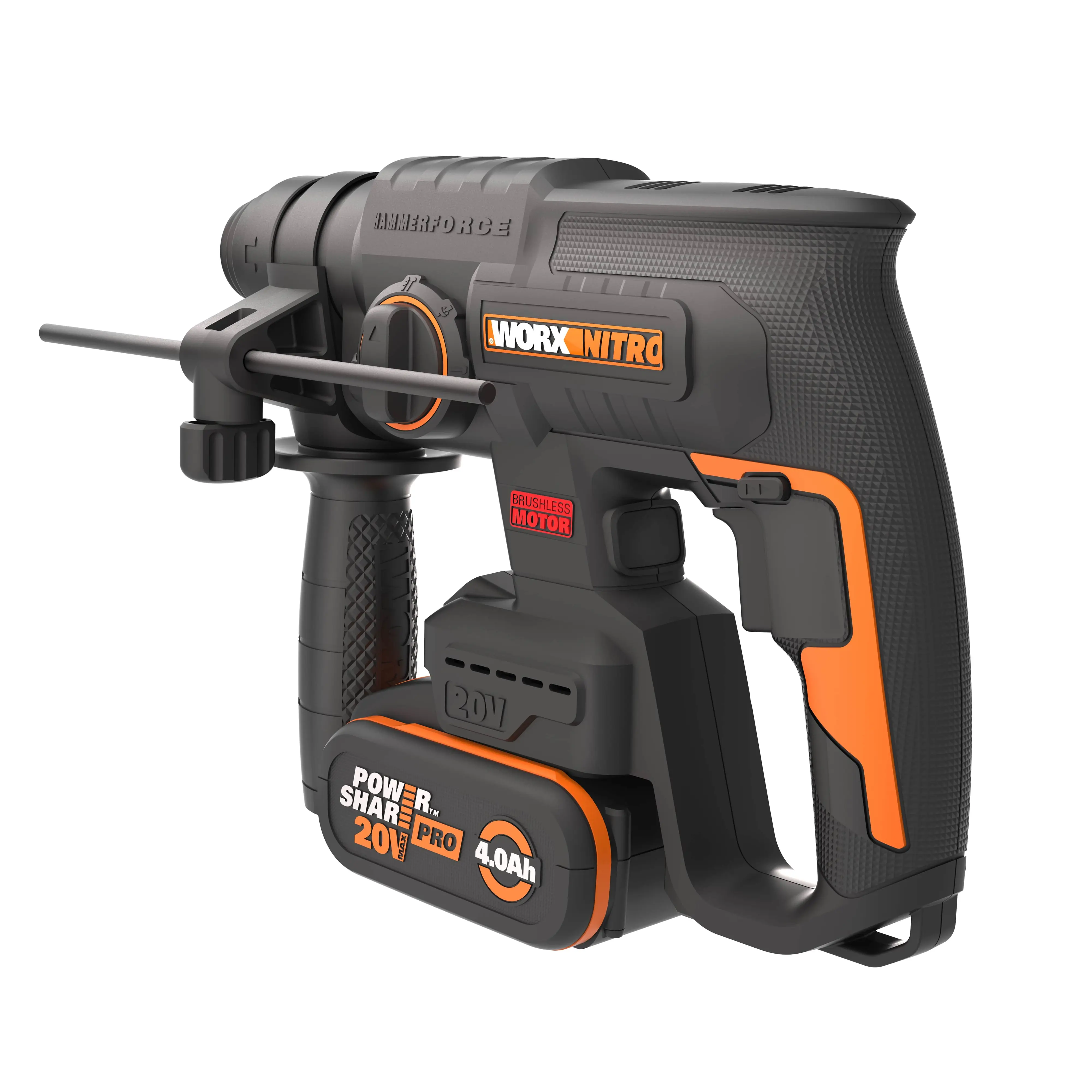 Worx NITRO Akku-Bohrhammer WX381 20 V inkl. 4 Ah Akku & Ladegerät