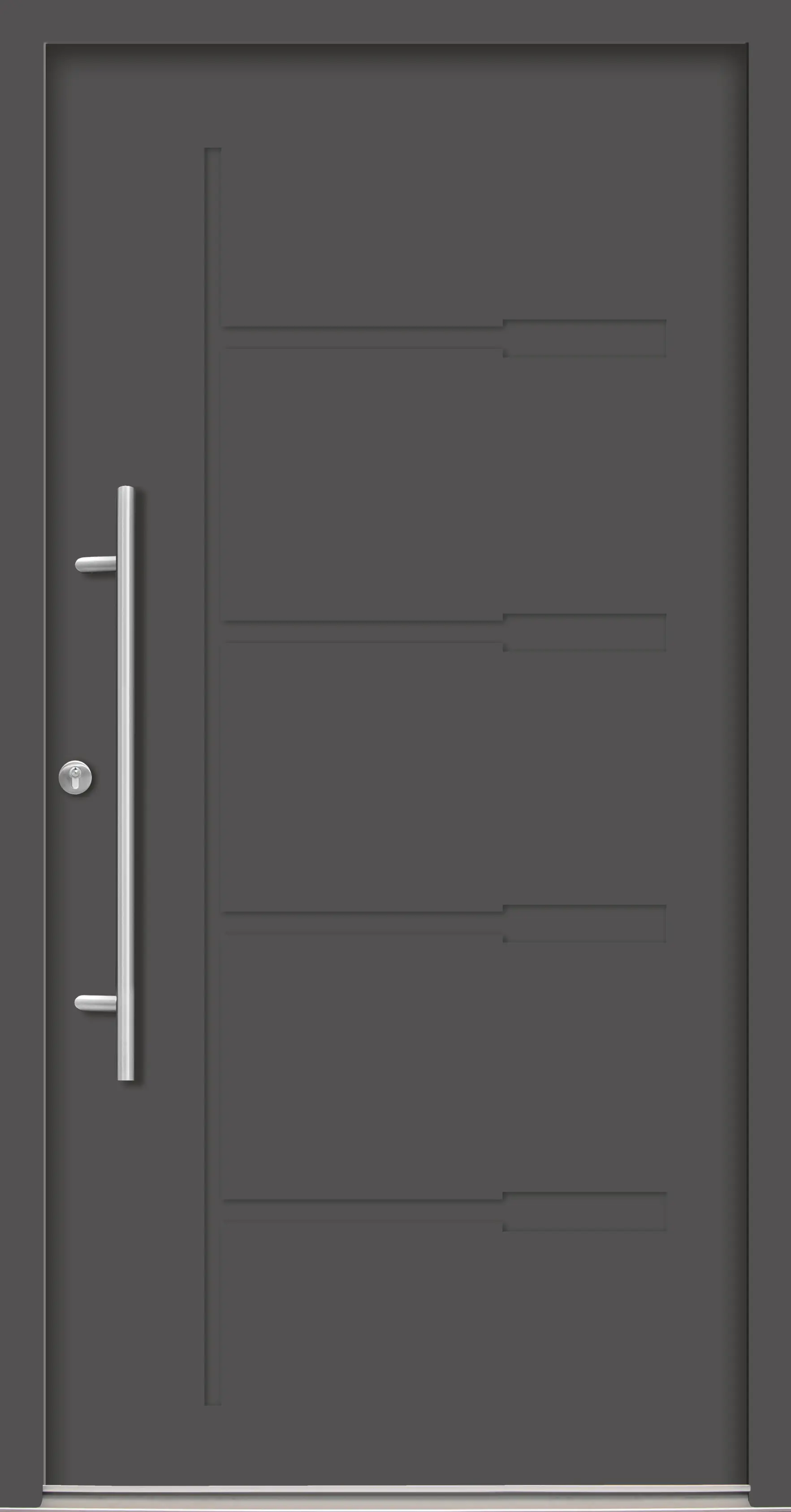 Splendoor Haustür Passivedoor Premium H1 Anthrazit DIN Links 110 x 210 cm