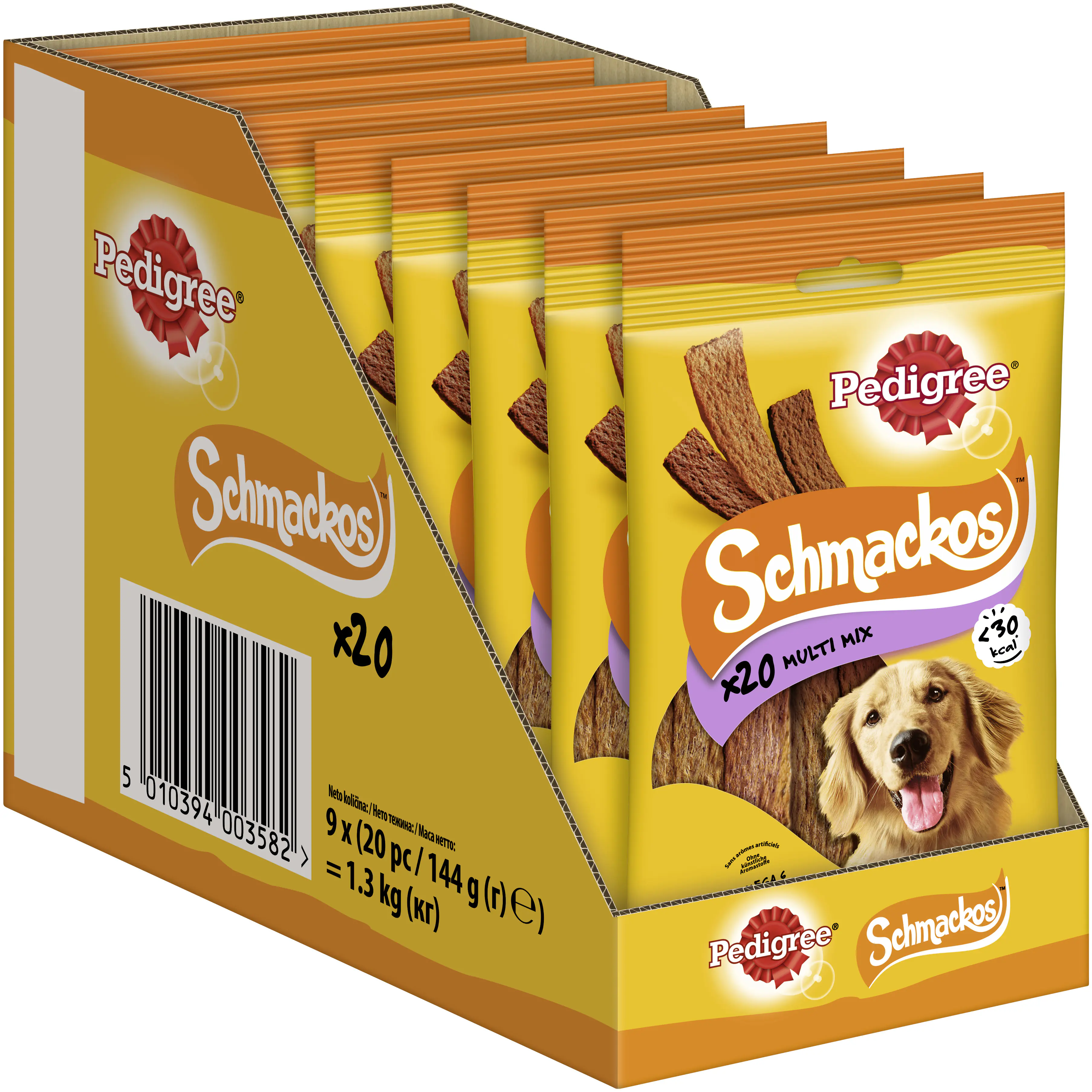 Pedigree Schmackos 144 g 4 Sorten Inhalt: 20 Stück