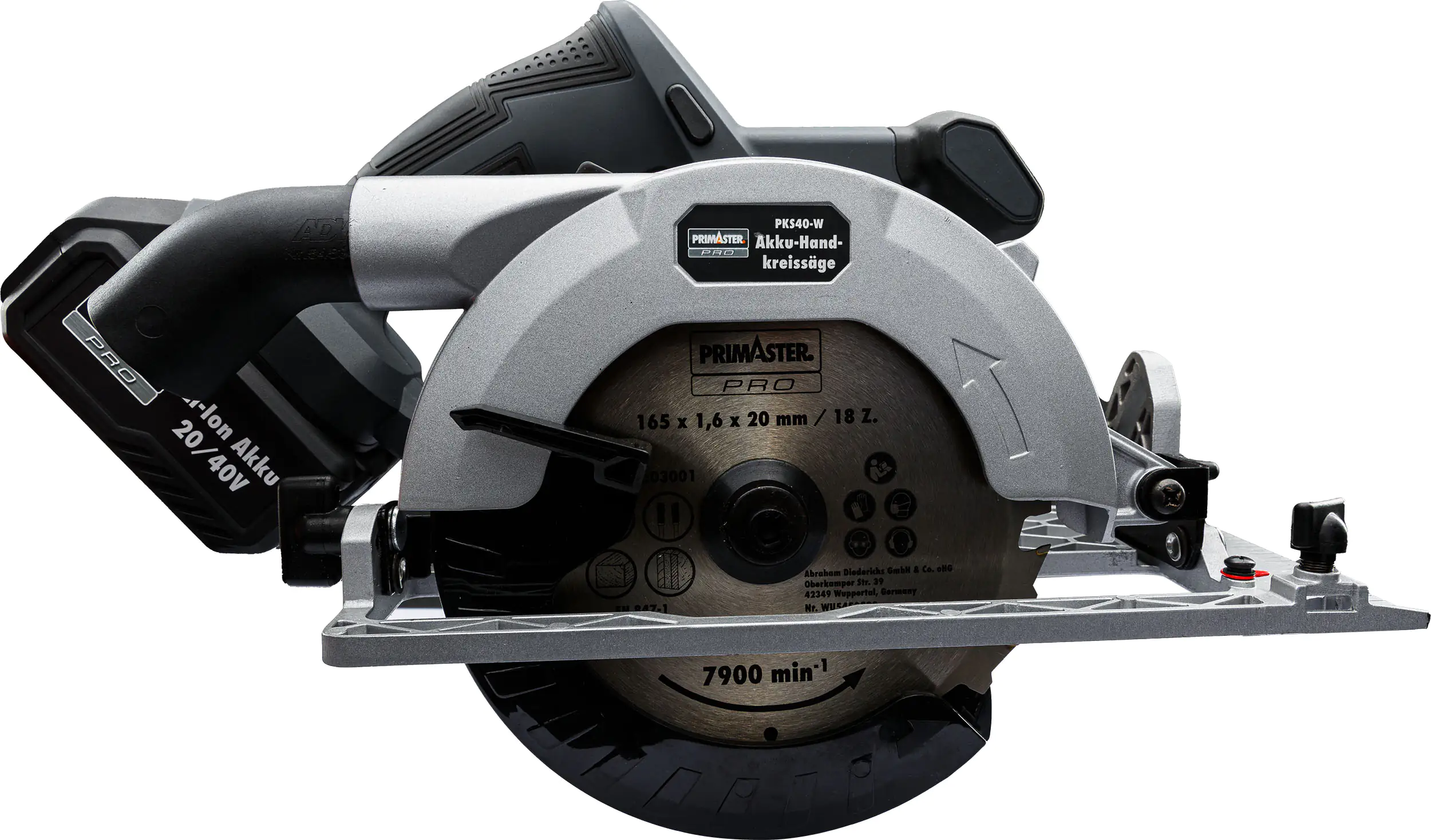 4004646231541_02 Primaster Pro Akku-Handkreissäge HKS40 40 V Solo