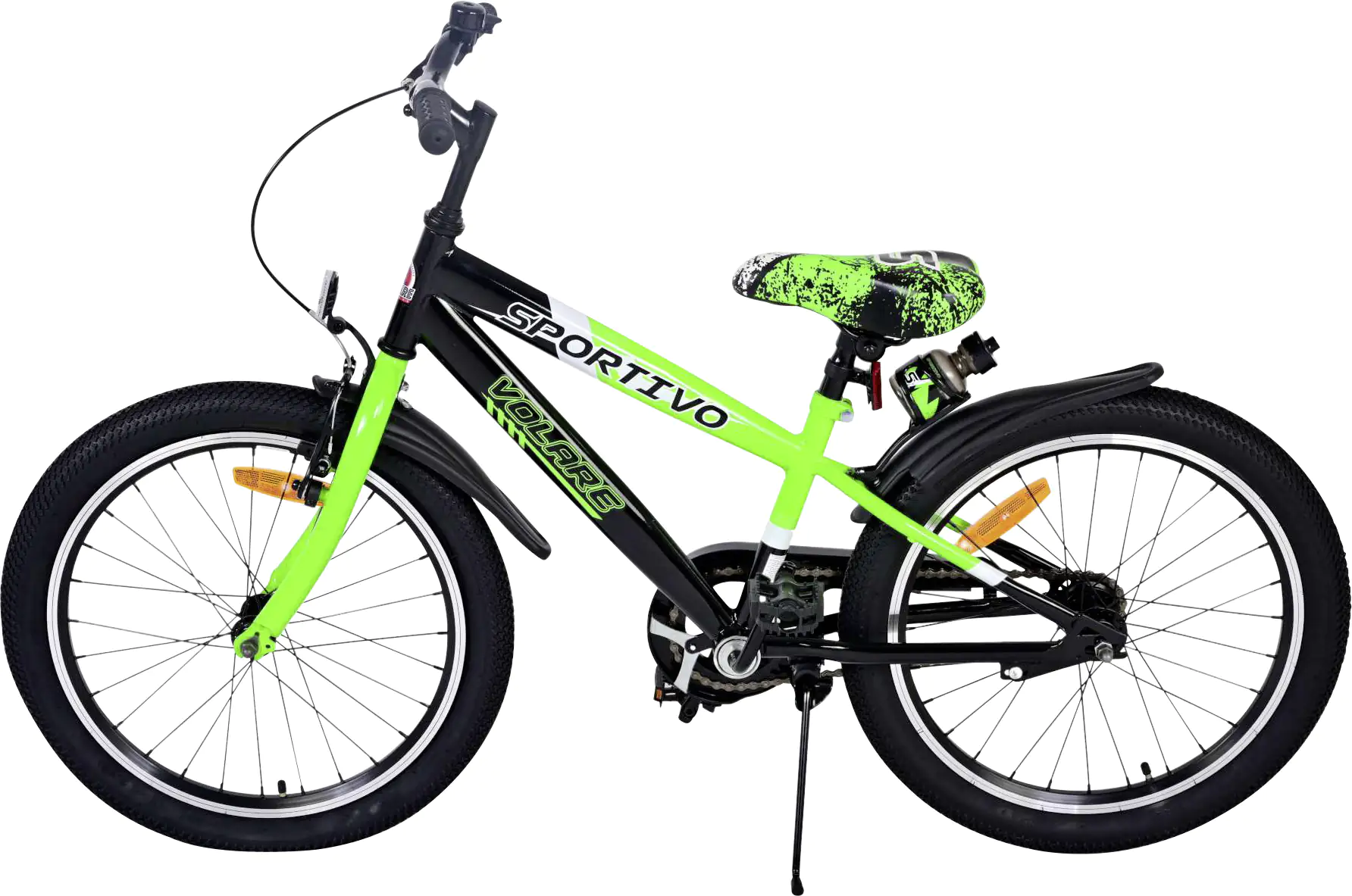Volare Kinderfahrrad Sportivo 20 Zoll RH 28cm grün/schwarz Volare Kinderfahrrad Sportivo 20 Zoll RH 28cm grün/schwarz