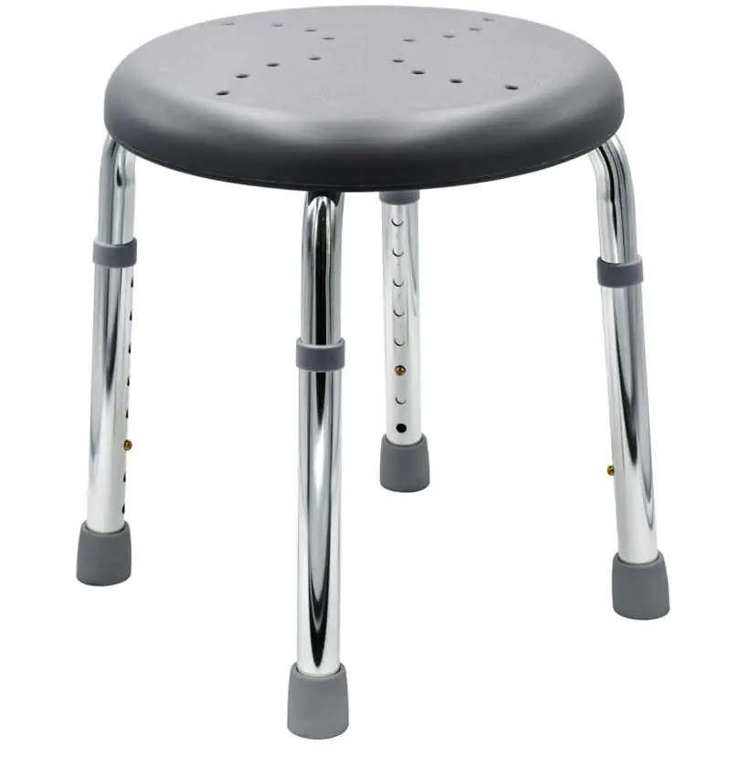 Ridder Badhocker Go zementgrau Maße: ca. 50 x 34,9 - 52,5 cm