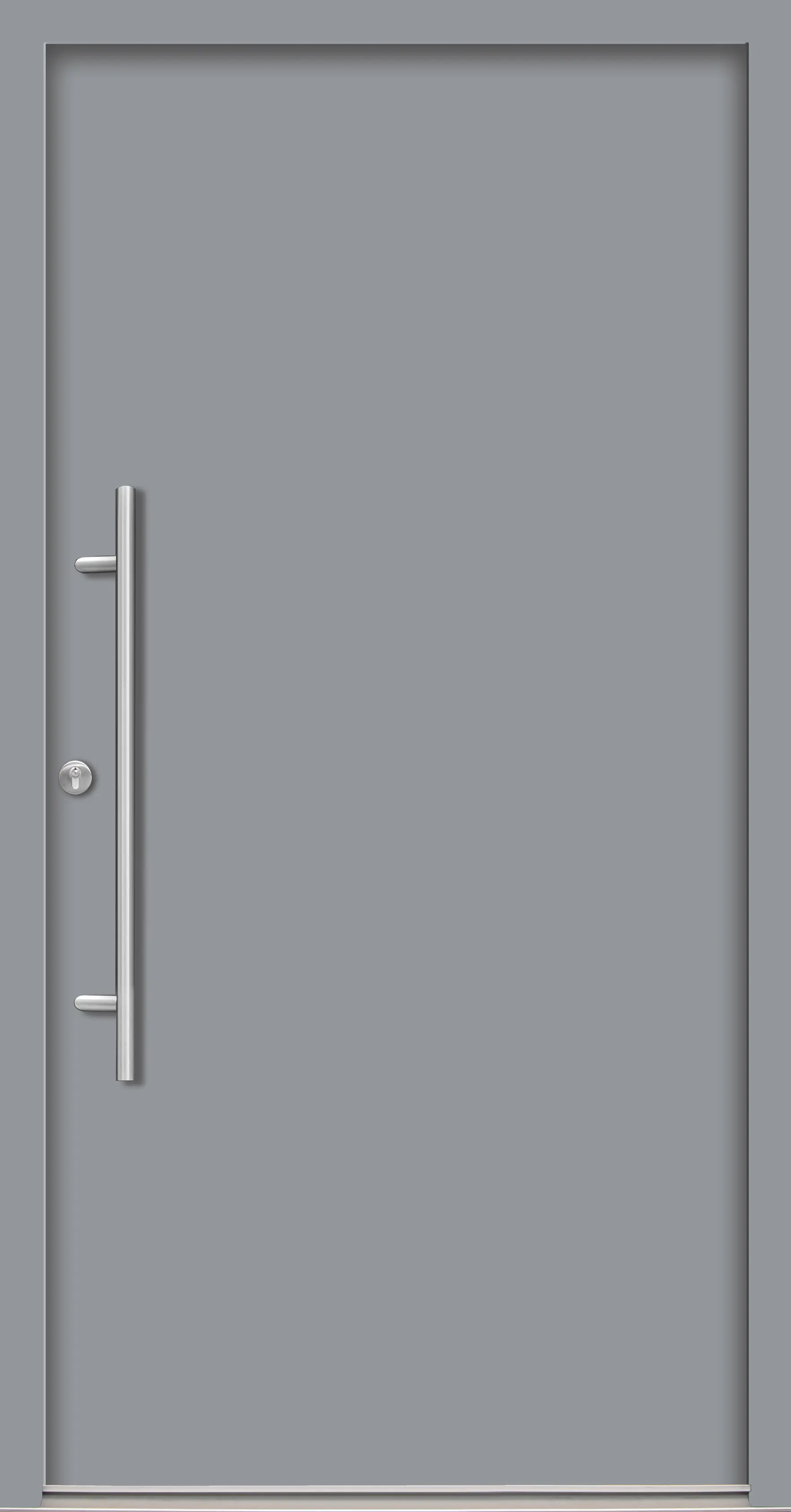 Splendoor Haustür Passivedoor Premium B05 Grau DIN Links 100 x 210 cm