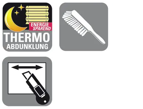 Gardinia EasyFix Plissee Thermo weiß, 80 x 130 cm