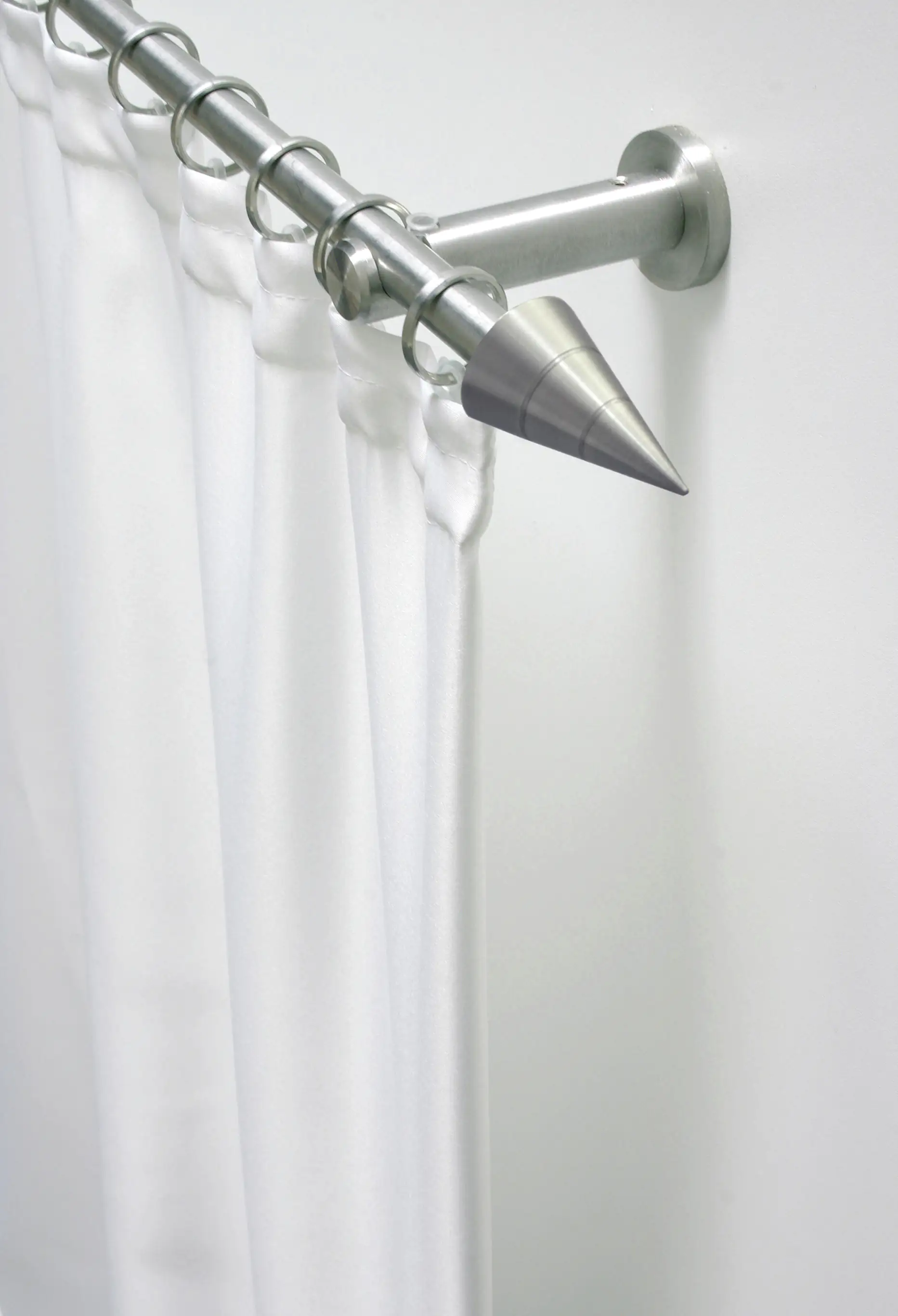 Gardinia Stilgarnitur Kegel Ø 20 mm, edelstahl-optik, 120 cm