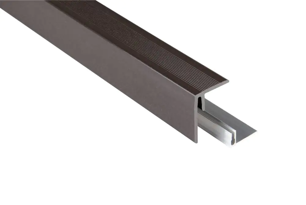 Kovalex Seitenabschluss WPC 250 x 6,4 x 4,8 cm graubraun inkl. Befestigung Kovalex Seitenabschluss WPC 250 x 6,4 x 4,8 cm graubraun inkl. Befestigung
