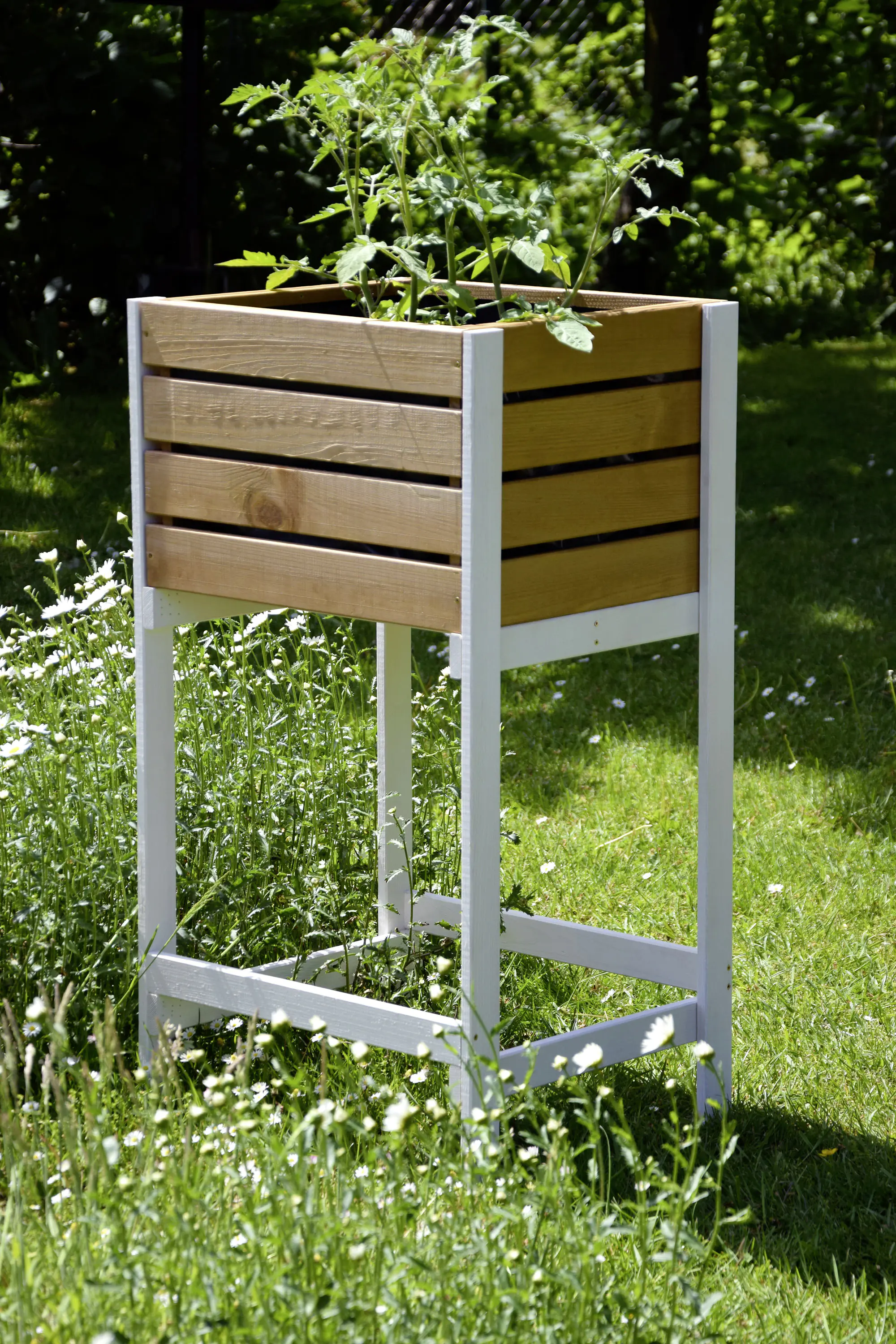 Dobar Hochbeet Obstkiste braun 49 x 42 x 90 cm Dobar Hochbeet Obstkiste braun 49 x 42 x 90 cm