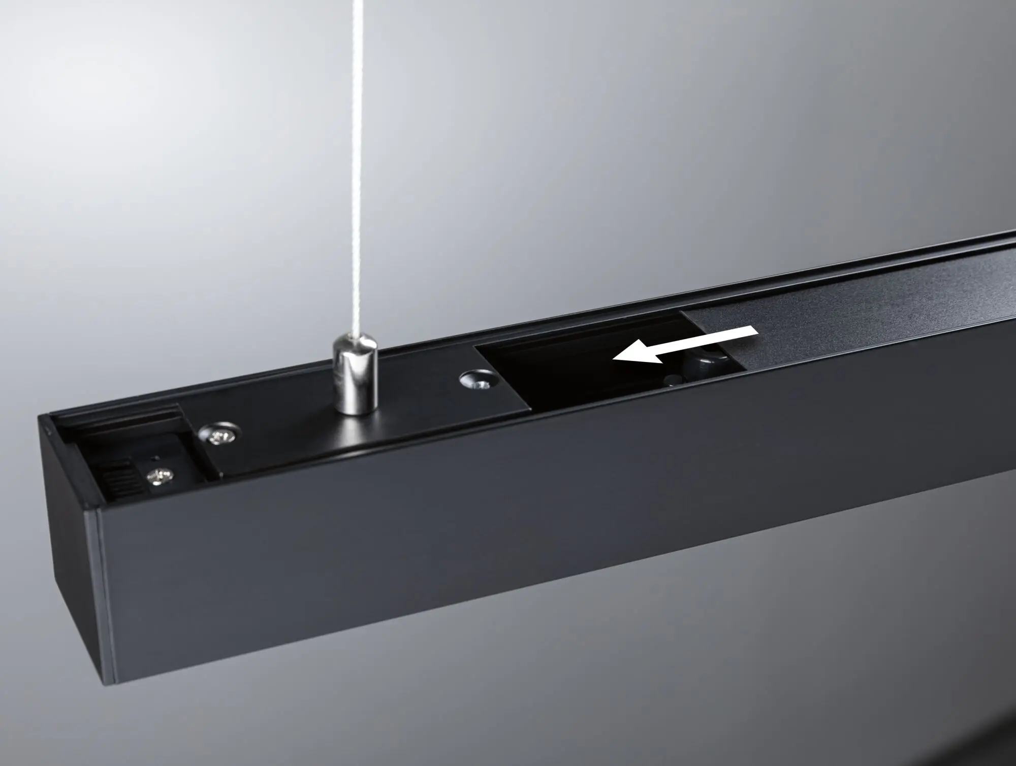 Paulmann Abdeckung für Lichtleiste Linion Kunststoff schwarz