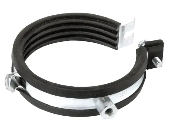 Cornat Rohrschellen mit Schallschutzeinlage Stahl/Gummi, ø 107 - 118 mm, 4", verzinkt