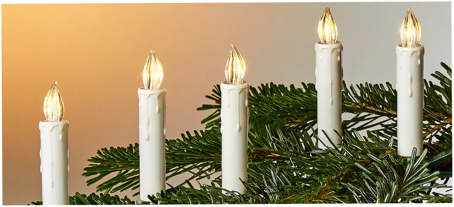 TrendLine Kerze Kunststoff 1,7 x 10 cm weiß