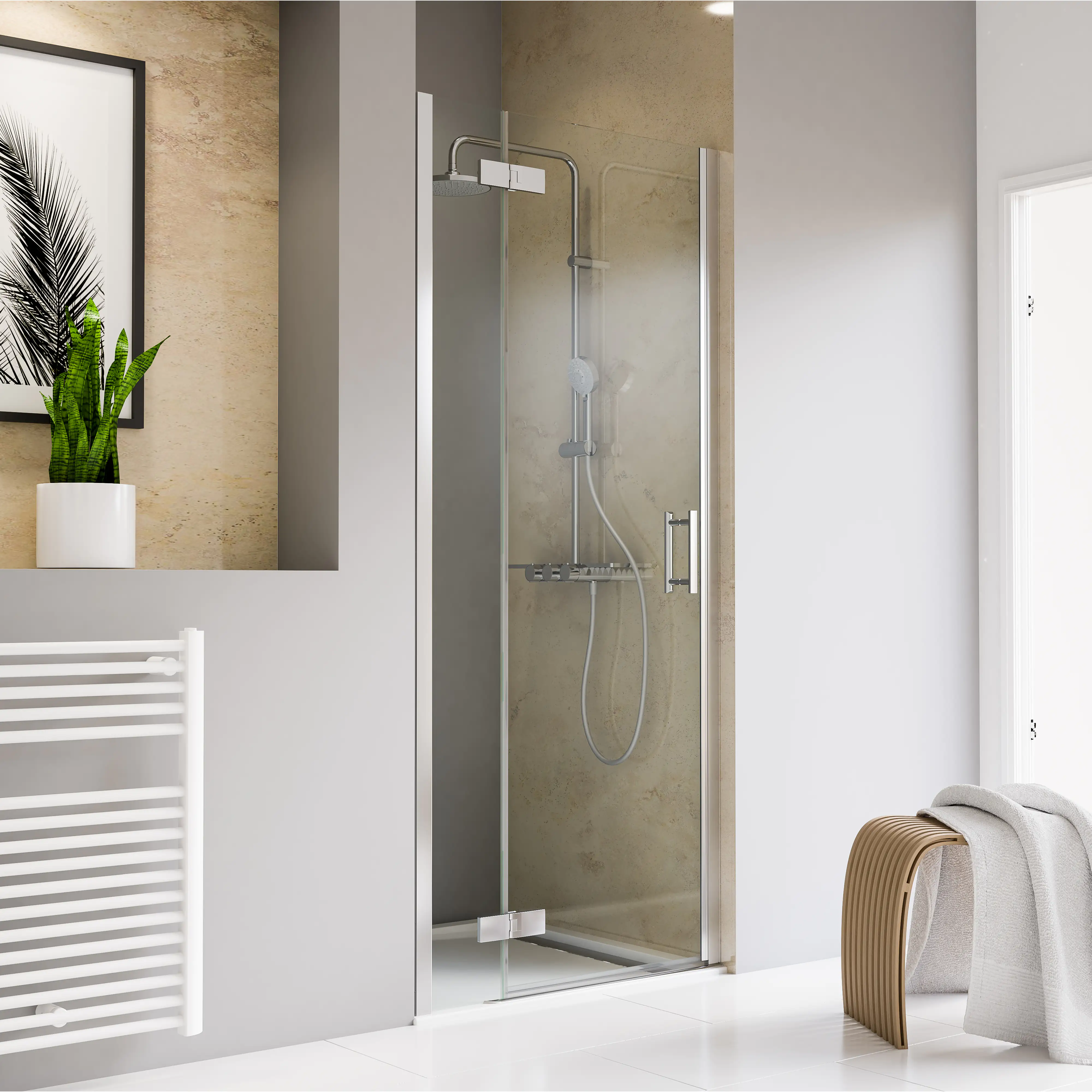 Schulte Nische Drehtür pendelbar 90 x 200 cm Toura