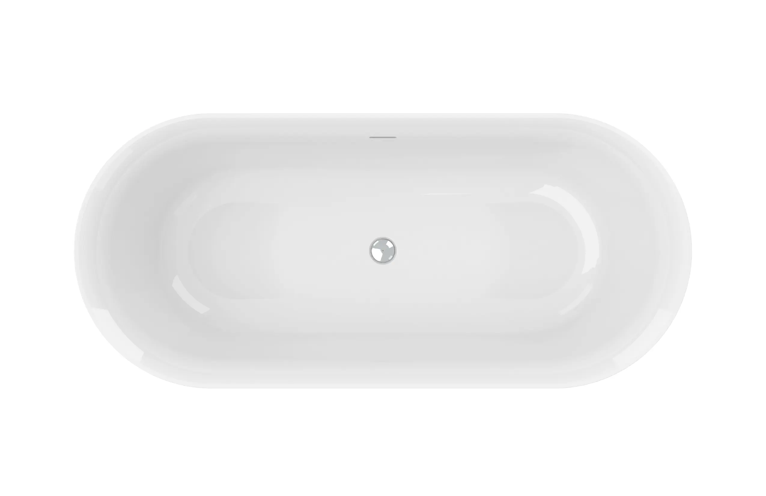 Ottofond Freistehende Badewanne Mince 170 x 75 cm weiß