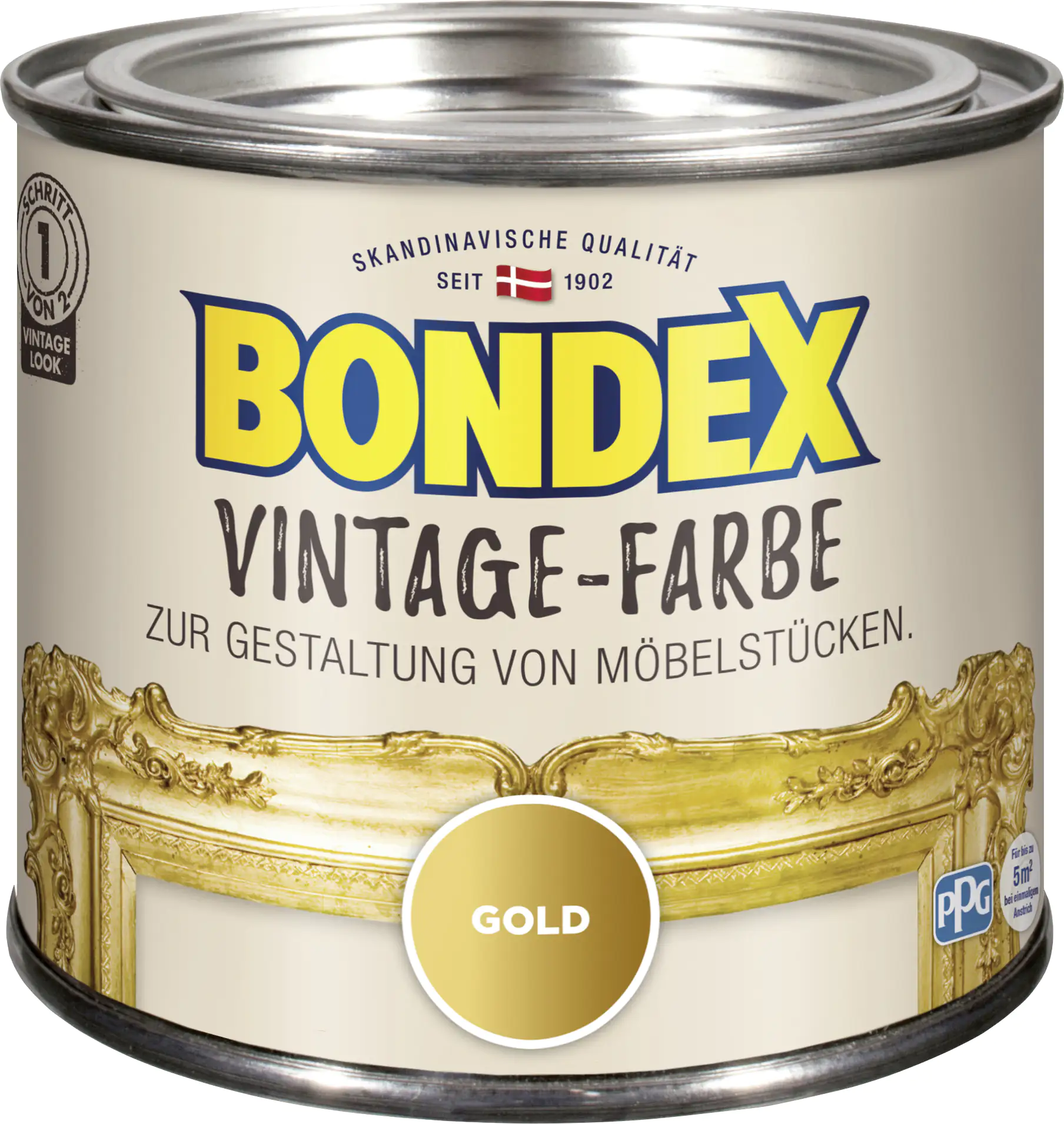 Bondex Vintage-Holzfarbe gold 375 ml Bondex Vintage-Holzfarbe gold 375 ml