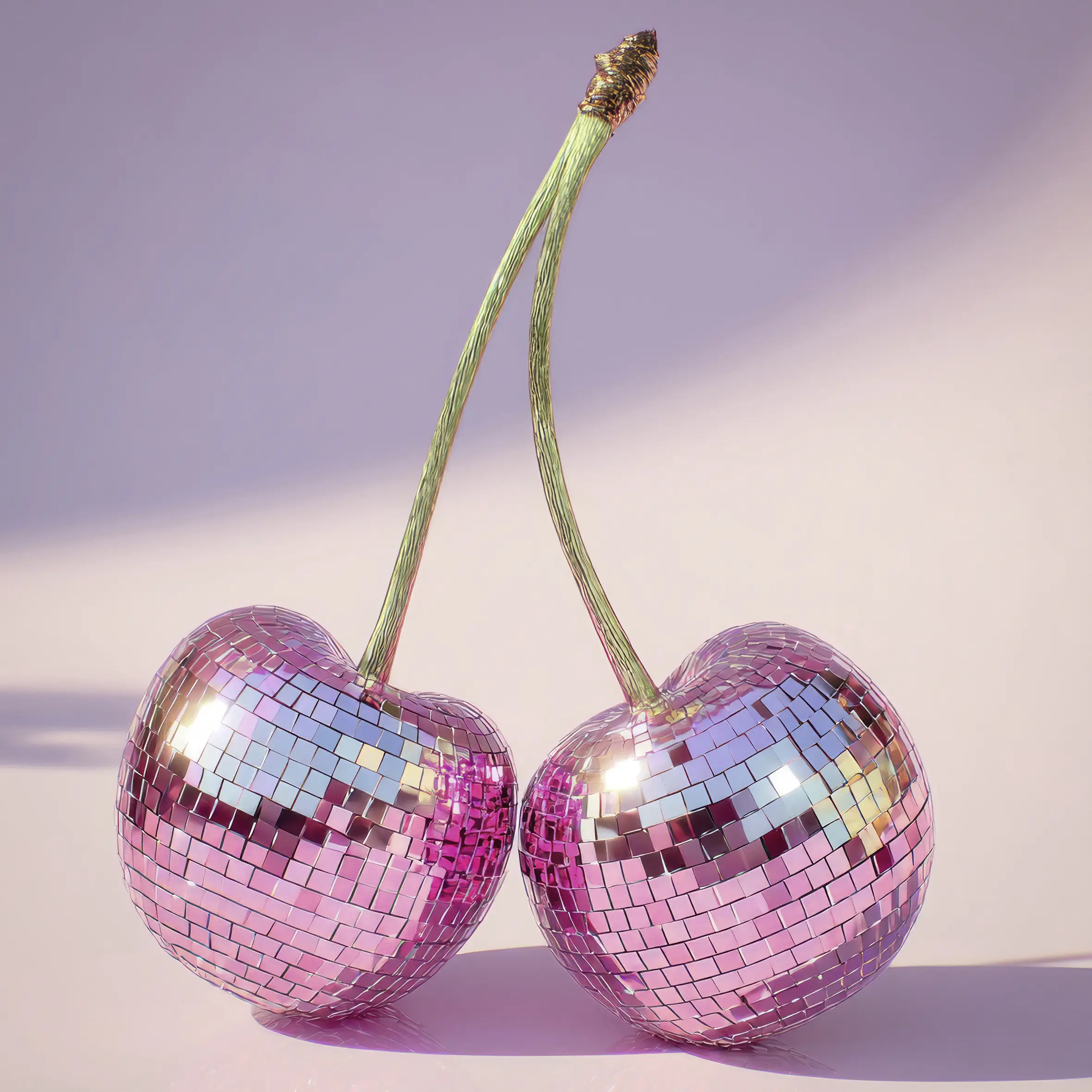 Keilrahmenbild Disco Cherry 30 x 30 cm