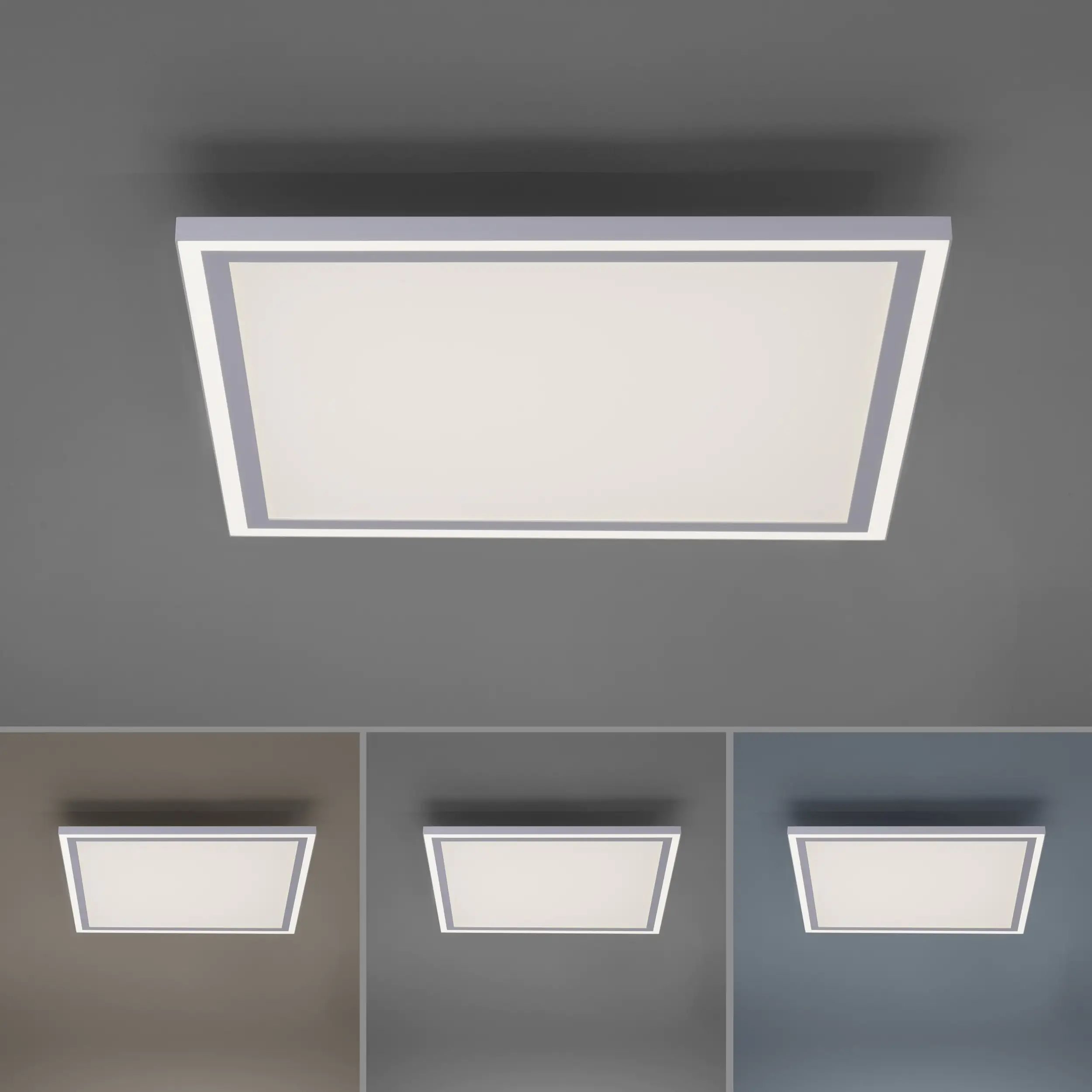 JustLight LED Panel Edging weiß 46,4 x 46,4 cm dimmbar