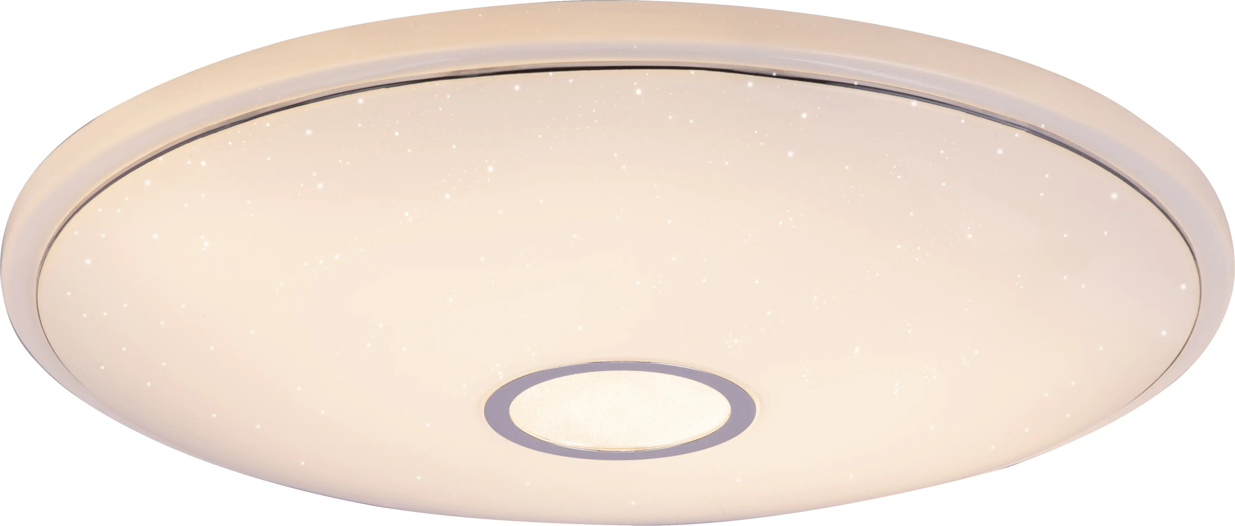 9007371386499_1 Globo LED Deckenleuchte Connor weiß Ø 40 cm mit Sternenhimmel