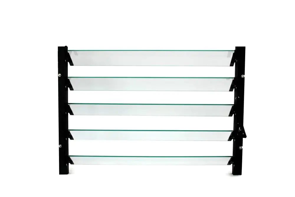 Vitavia Lamellen-Wandfenster 61 x 45 cm schwarz