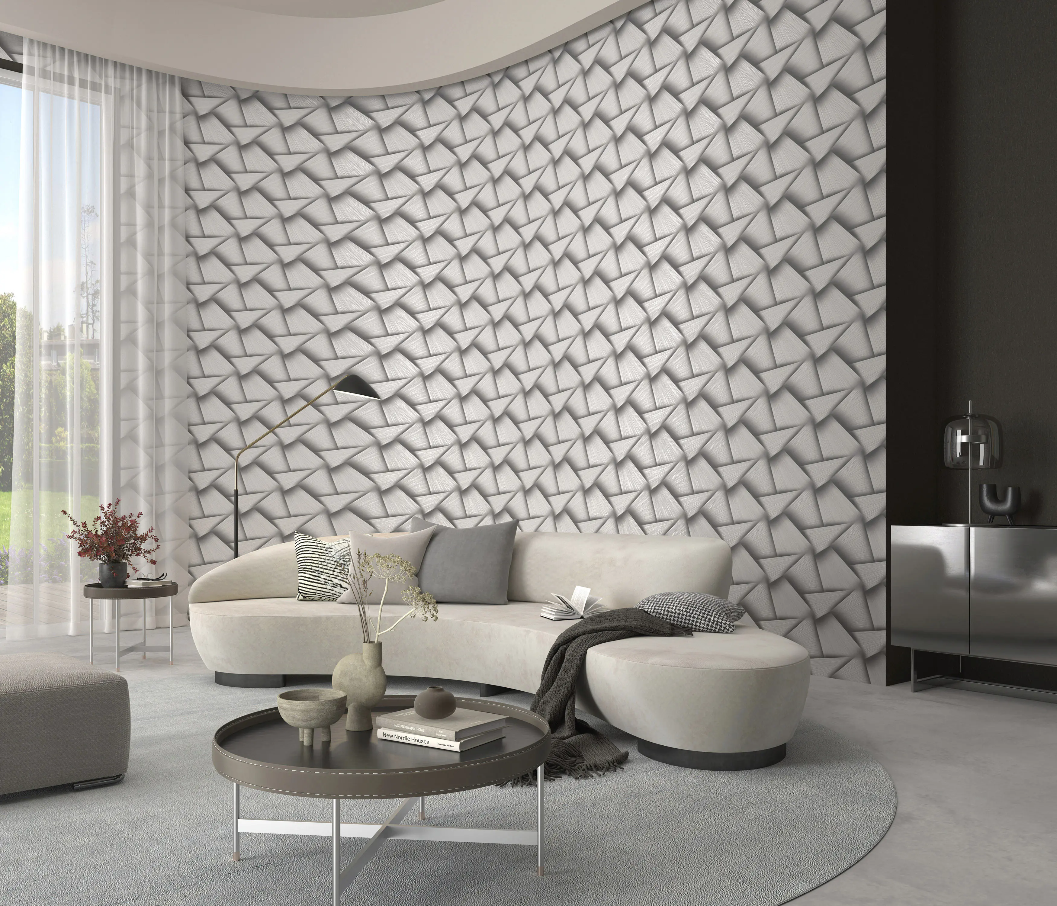 Erismann Vliestapete Grafisch anthrazit 10,05 x 0,53 m