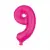 Folienballon Zahl 9 neon pink 85 cm 